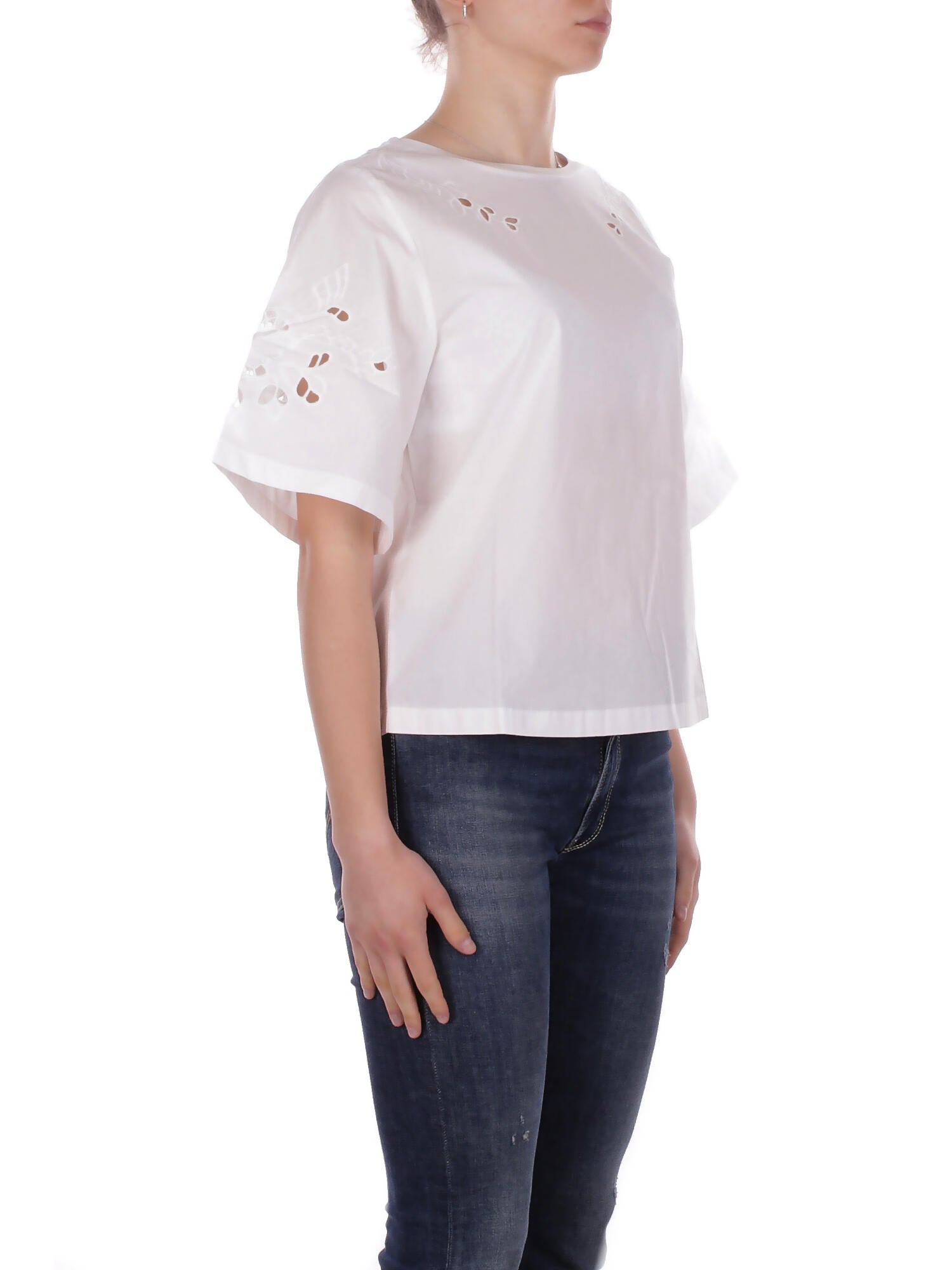 MAX MARA Donna Blusa 2615941102600 001 Wkd targa White