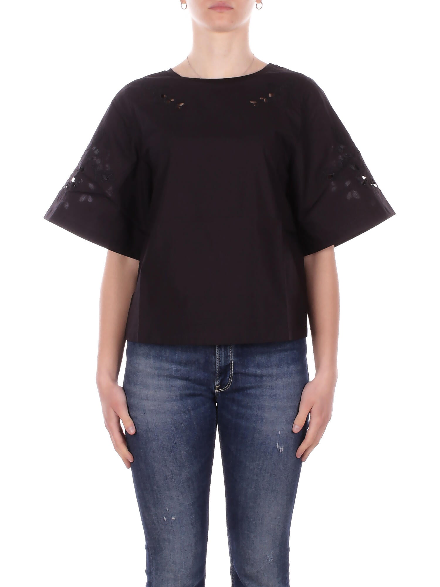 MAX MARA Donna Blusa 2615941102600 002 Wkd targa Nero