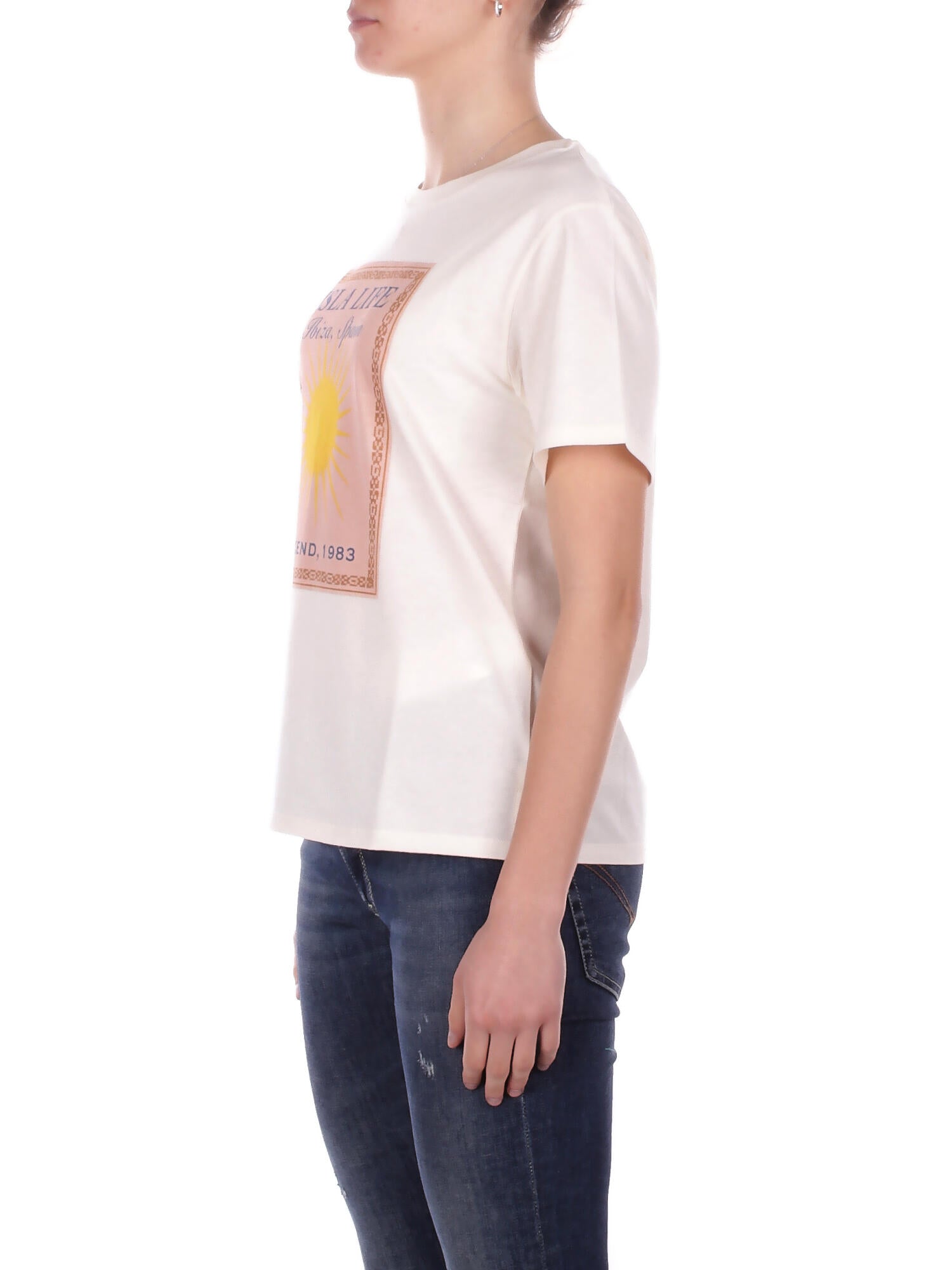 MAX MARA Donna T-shirt 2615971032600 003 Wkd pantera Ecru