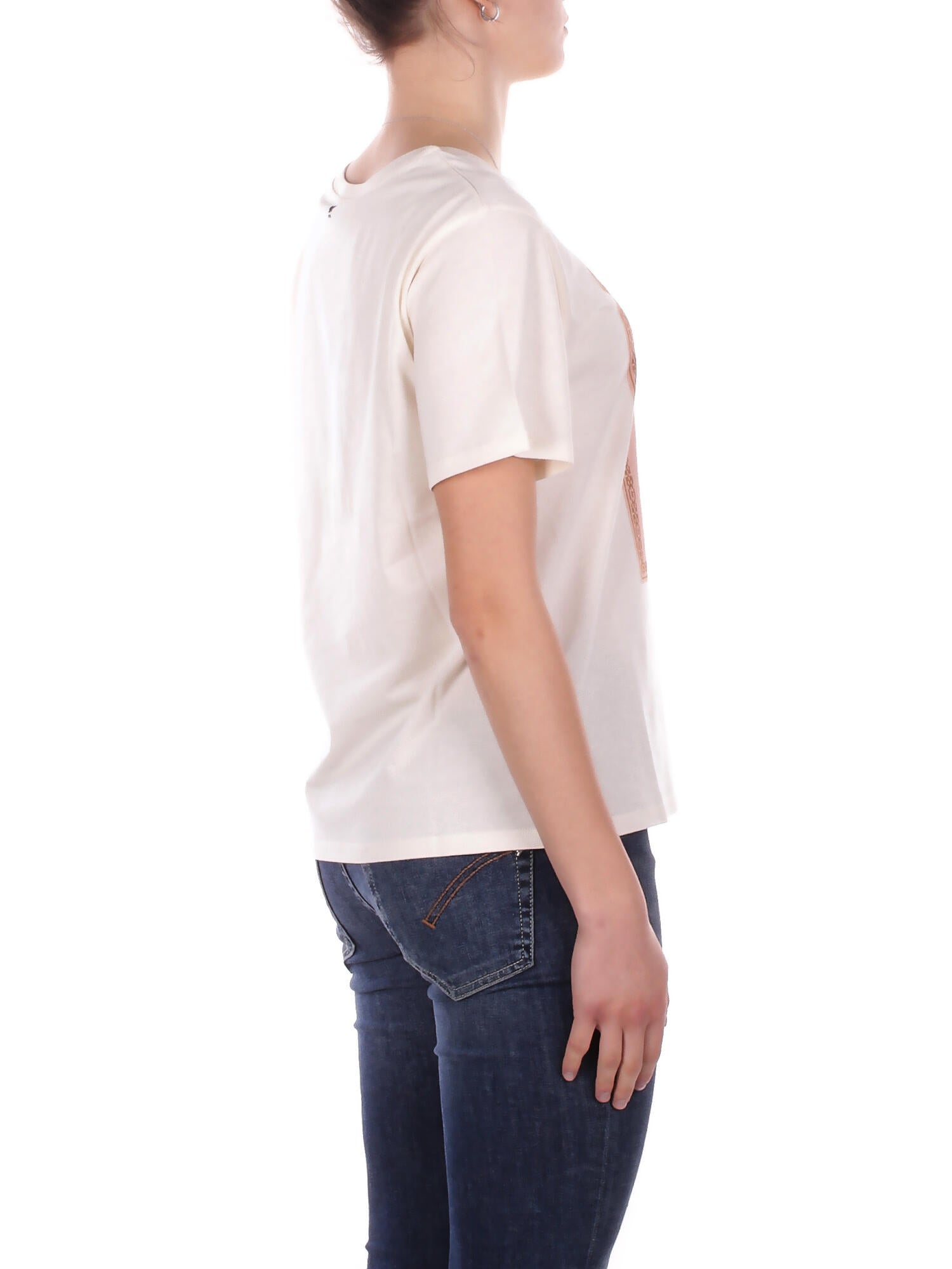 MAX MARA Donna T-shirt 2615971032600 003 Wkd pantera Ecru