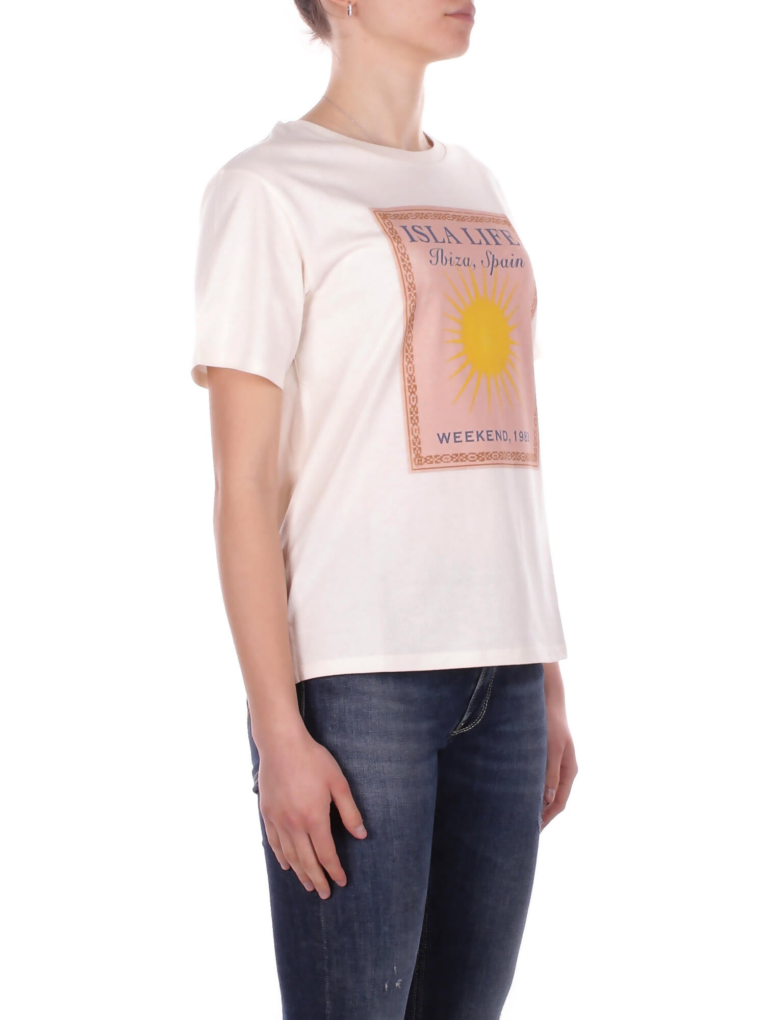 MAX MARA Donna T-shirt 2615971032600 003 Wkd pantera Ecru