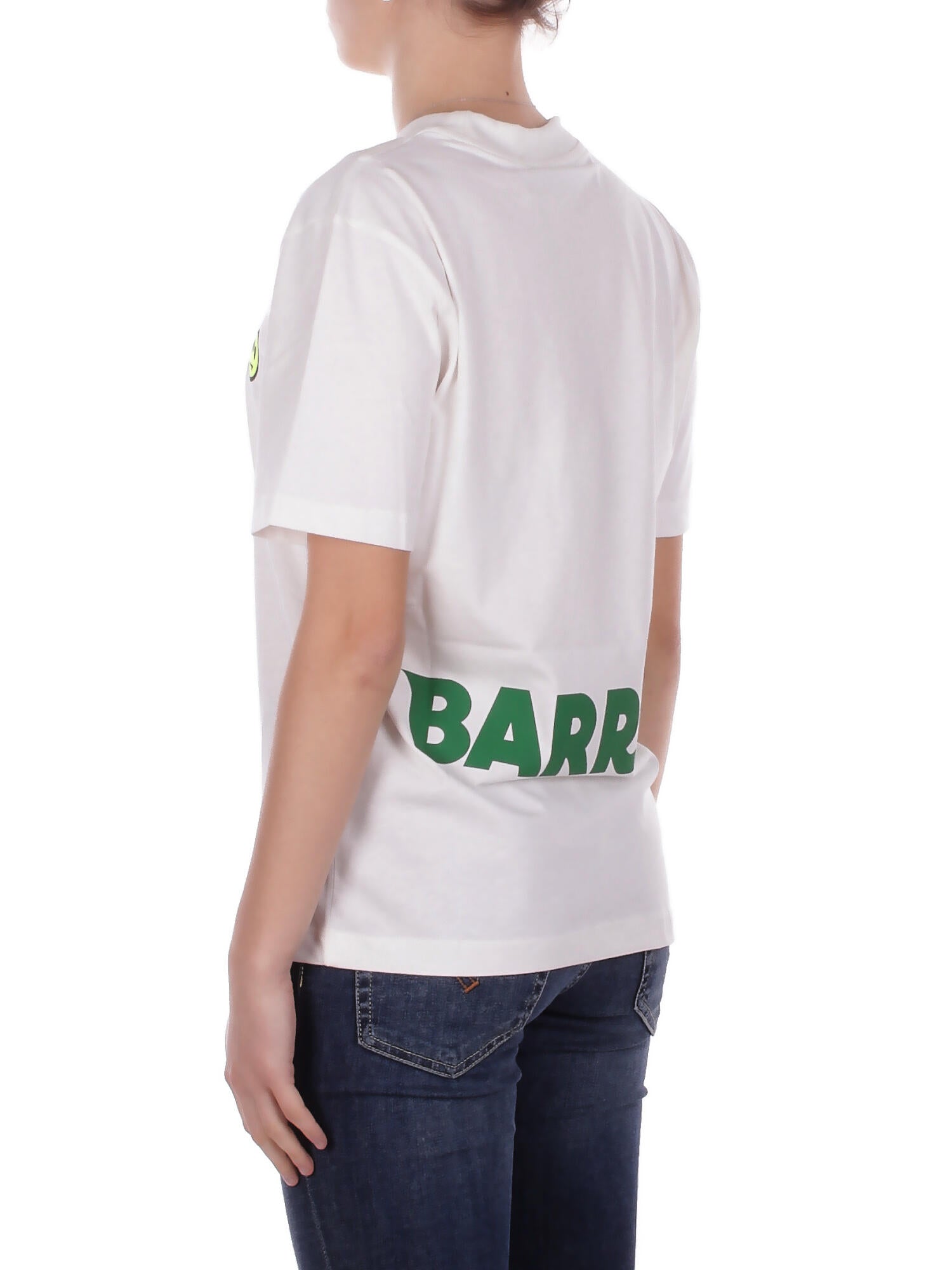BARROW Unisex T-shirt S6BWUATH003 412 Jersey t-shirt Panna