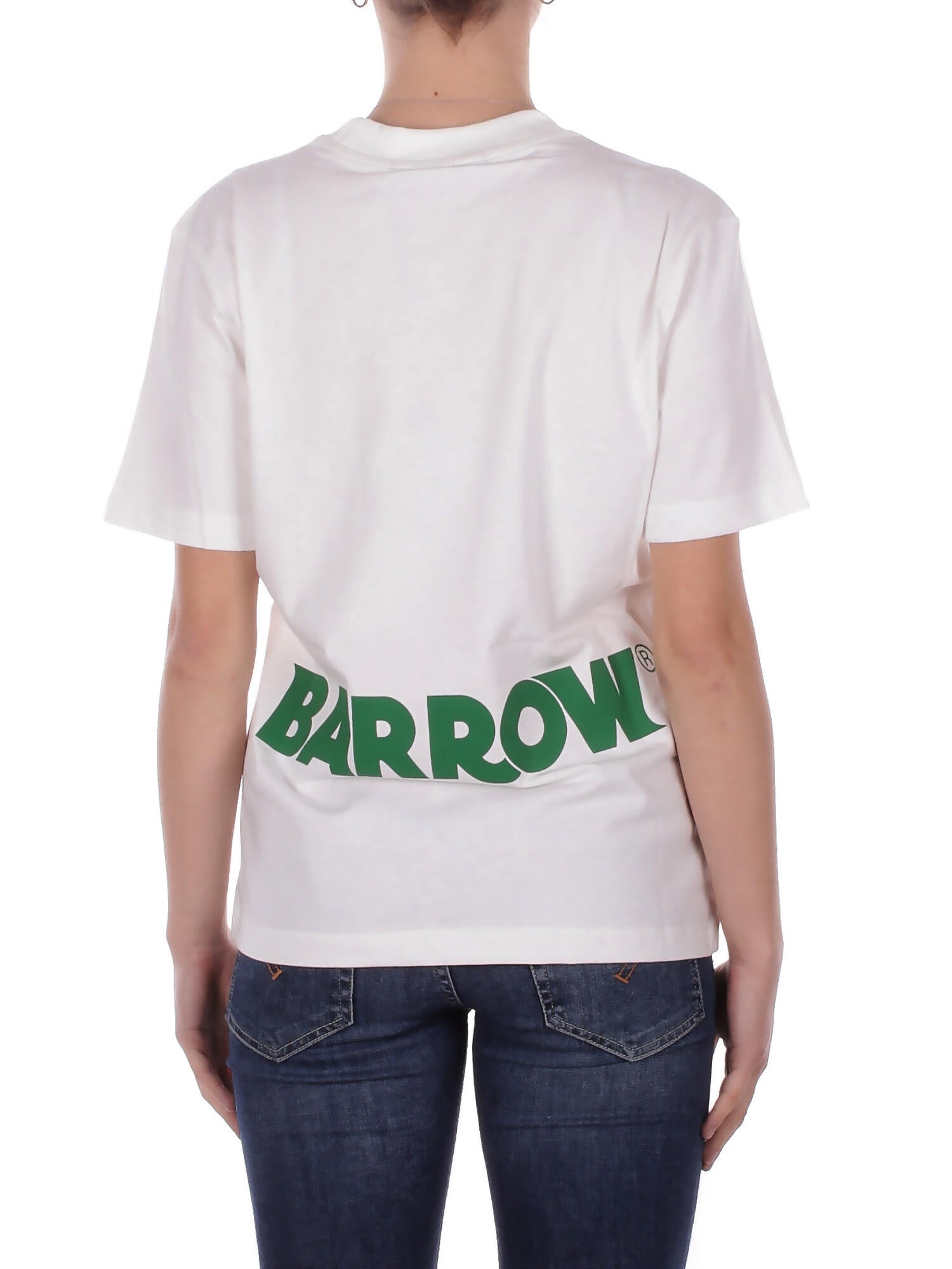 BARROW Unisex T-shirt S6BWUATH003 412 Jersey t-shirt Panna