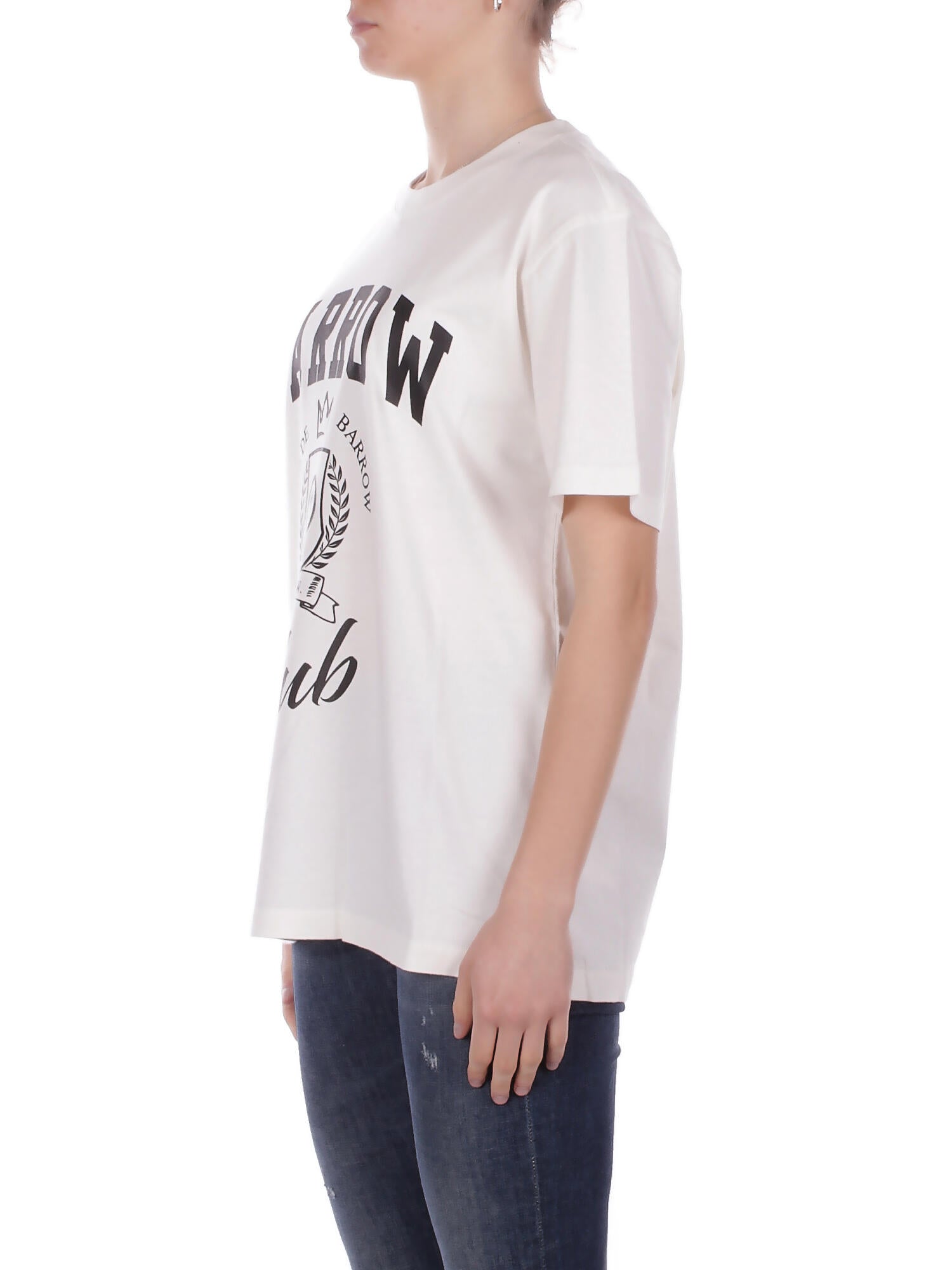 BARROW Unisex T-shirt S6BWUATH019 412 Jersey t-shirt Panna