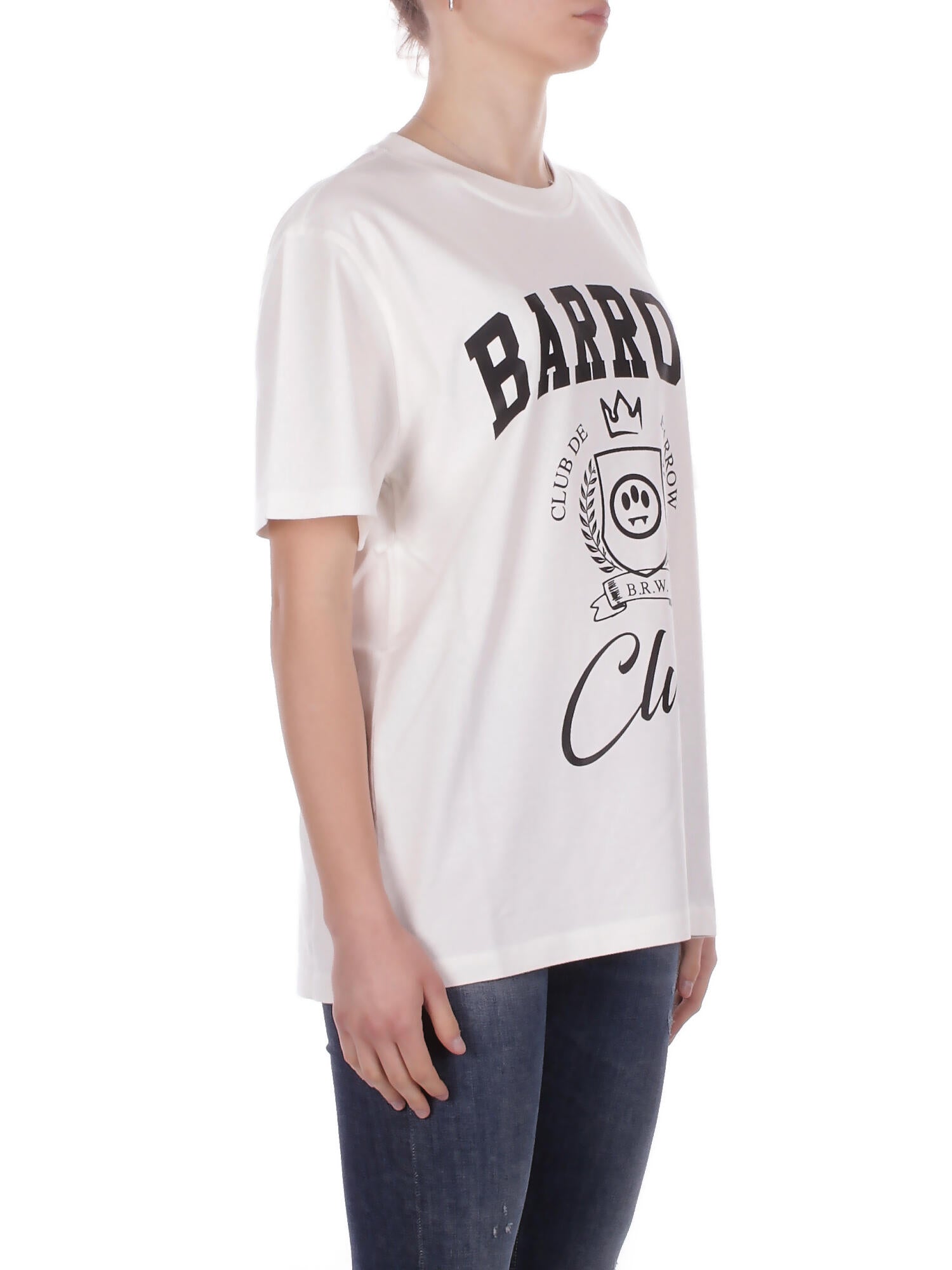 BARROW Unisex T-shirt S6BWUATH019 412 Jersey t-shirt Panna