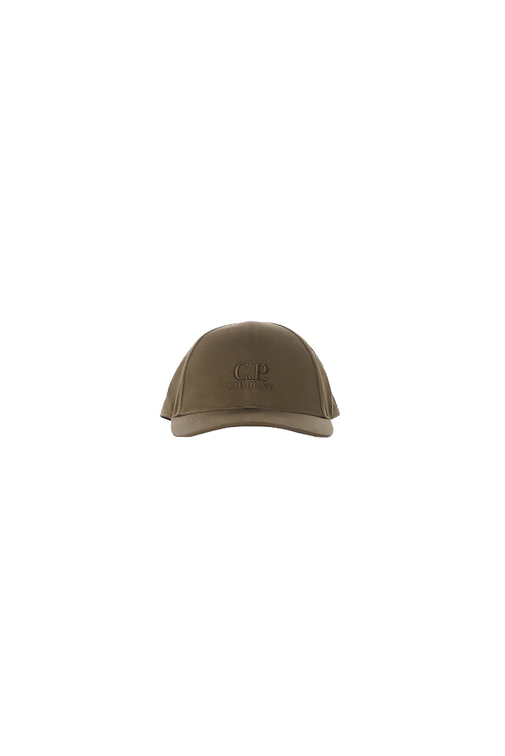 CP COMPANY Uomo Cappello RCCMAC750A006288A 683 Gabardine logo cap Ivy green