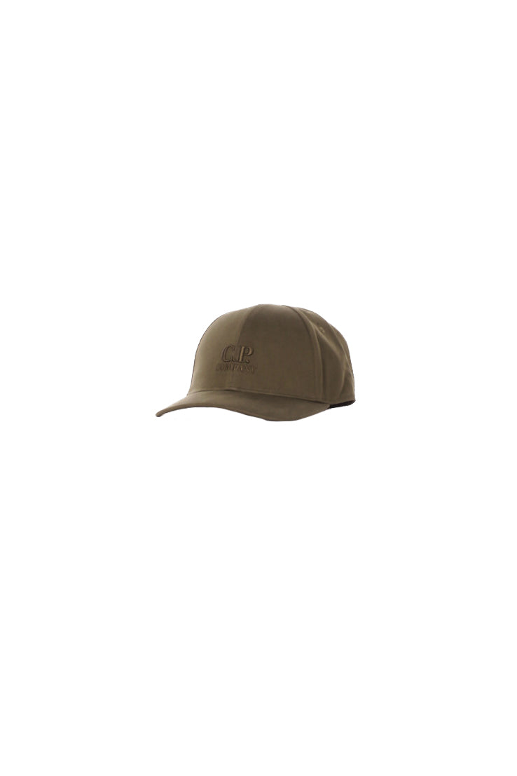 CP COMPANY Uomo Cappello RCCMAC750A006288A 683 Gabardine logo cap Ivy green