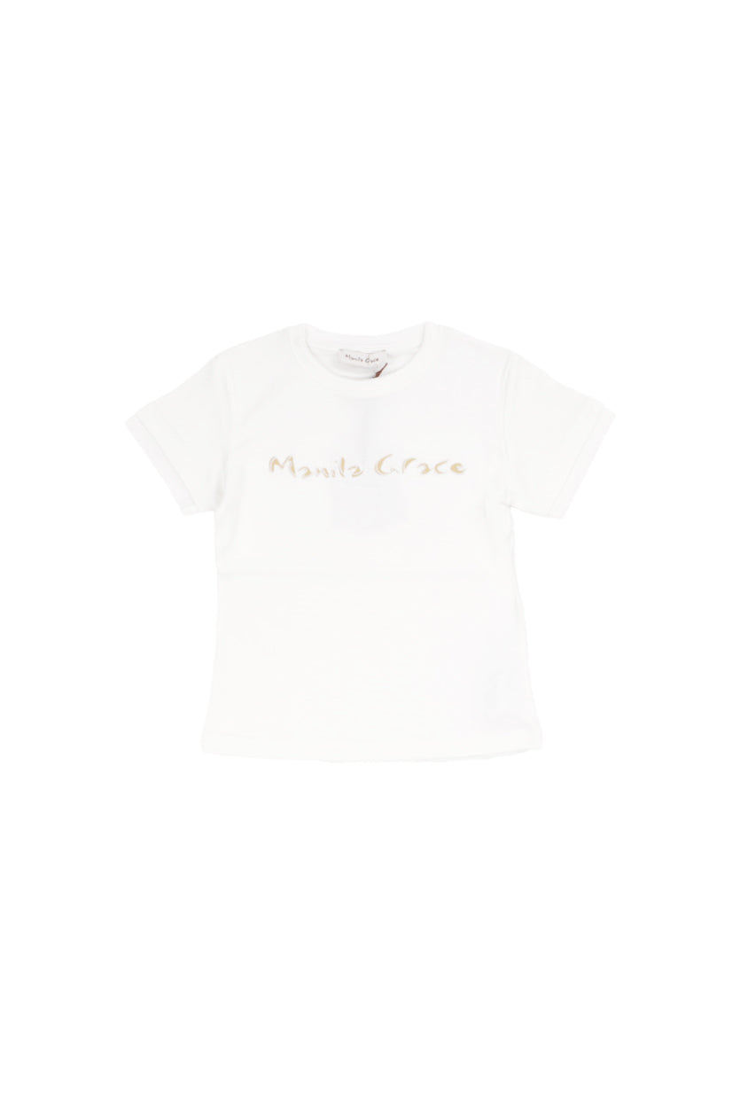 MANILA GRACE Bambina T-shirt M3271TS26 MA428 T-shirt Latte