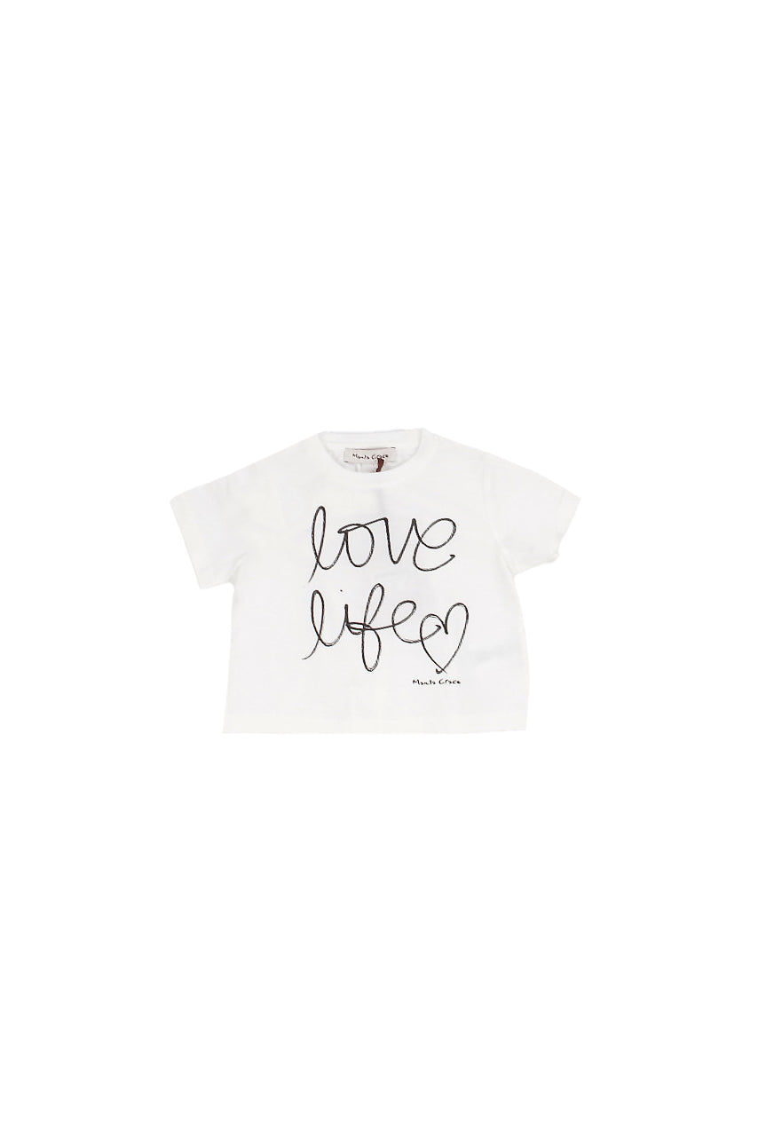 MANILA GRACE Bambina T-shirt MB3474TS26 MA428 T-shirt Latte