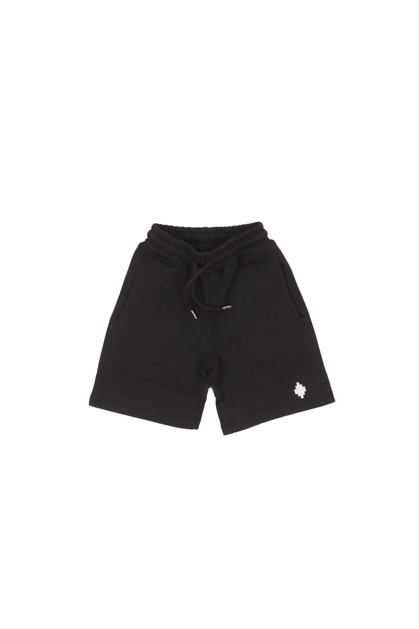 MARCELO BURLON COUNTY OF MILAN Bambino Bermuda S6CMJBBE005 110 Fleece bermuda boy Black