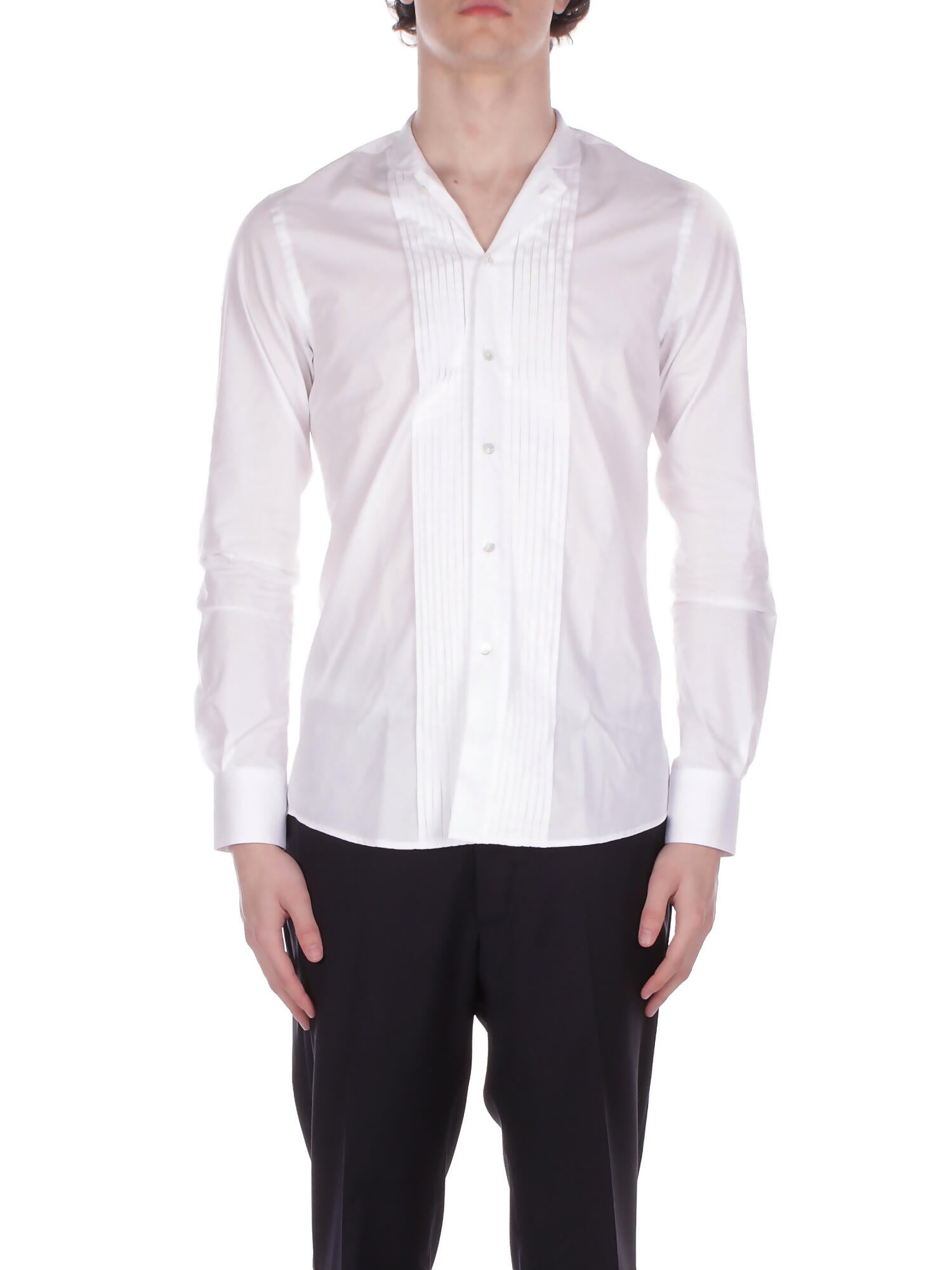 TAGLIATORE Uomo Camicia GHANDI740027 X1291 Panna