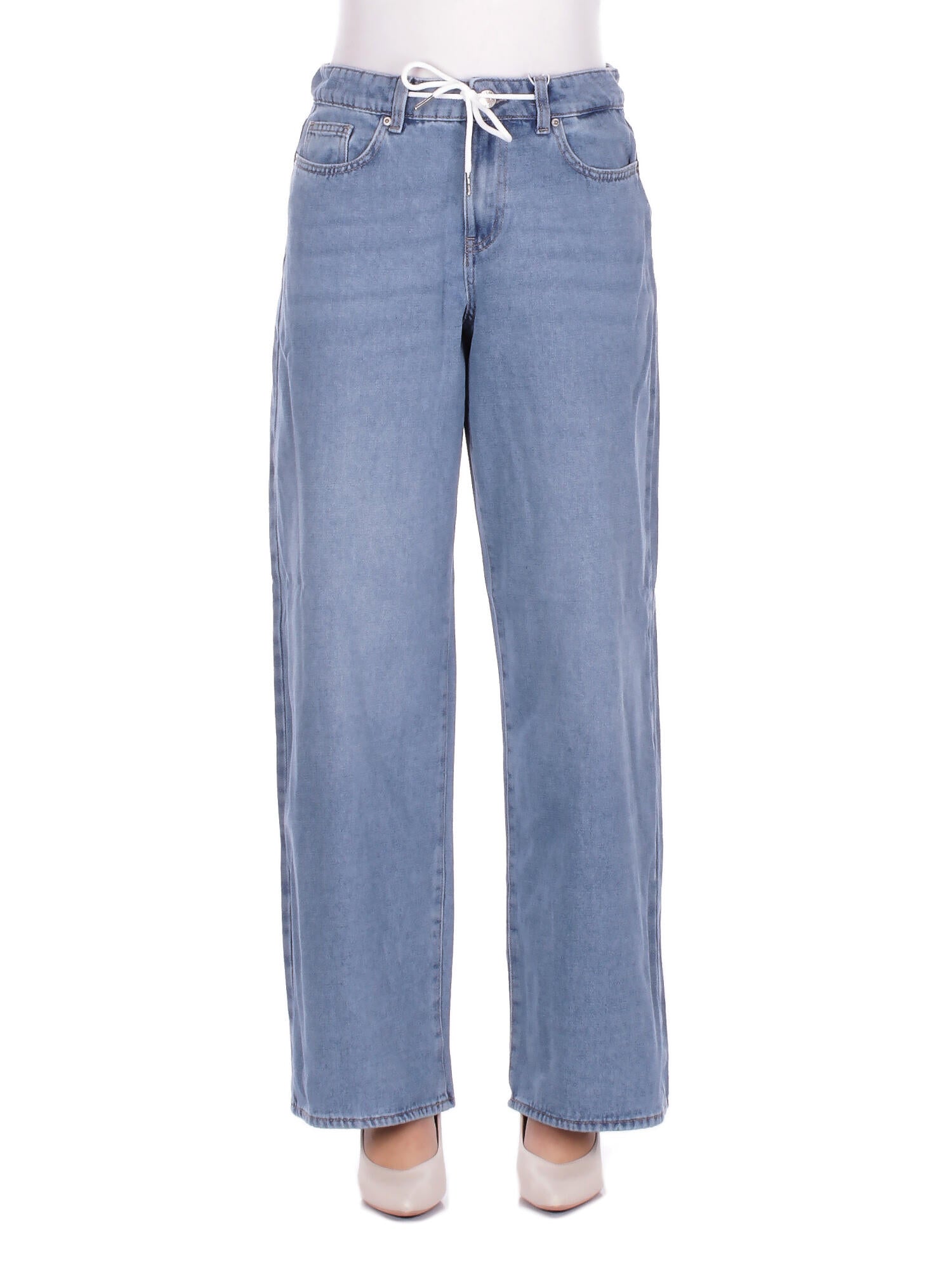 ONLY Donna Jeans 15366343 LIGHT BLUE DENIM Onlbliss mw wide string dnm Light blu