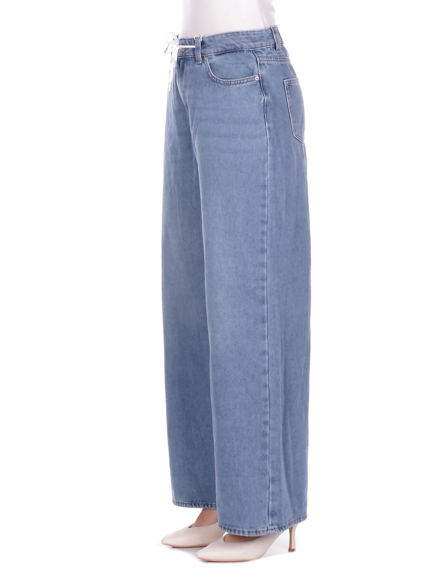 ONLY Donna Jeans 15366343 LIGHT BLUE DENIM Onlbliss mw wide string dnm Light blu