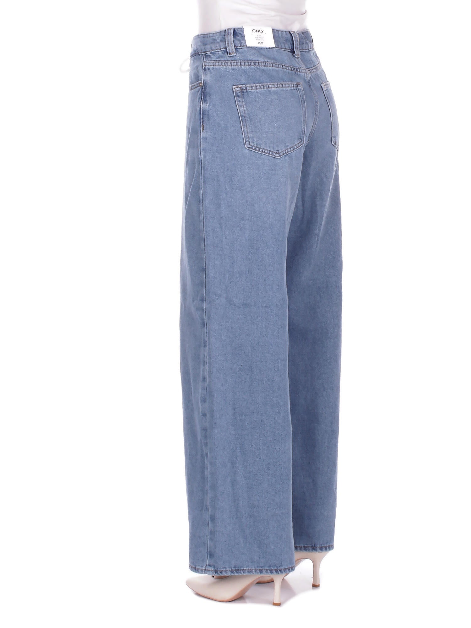 ONLY Donna Jeans 15366343 LIGHT BLUE DENIM Onlbliss mw wide string dnm Light blu