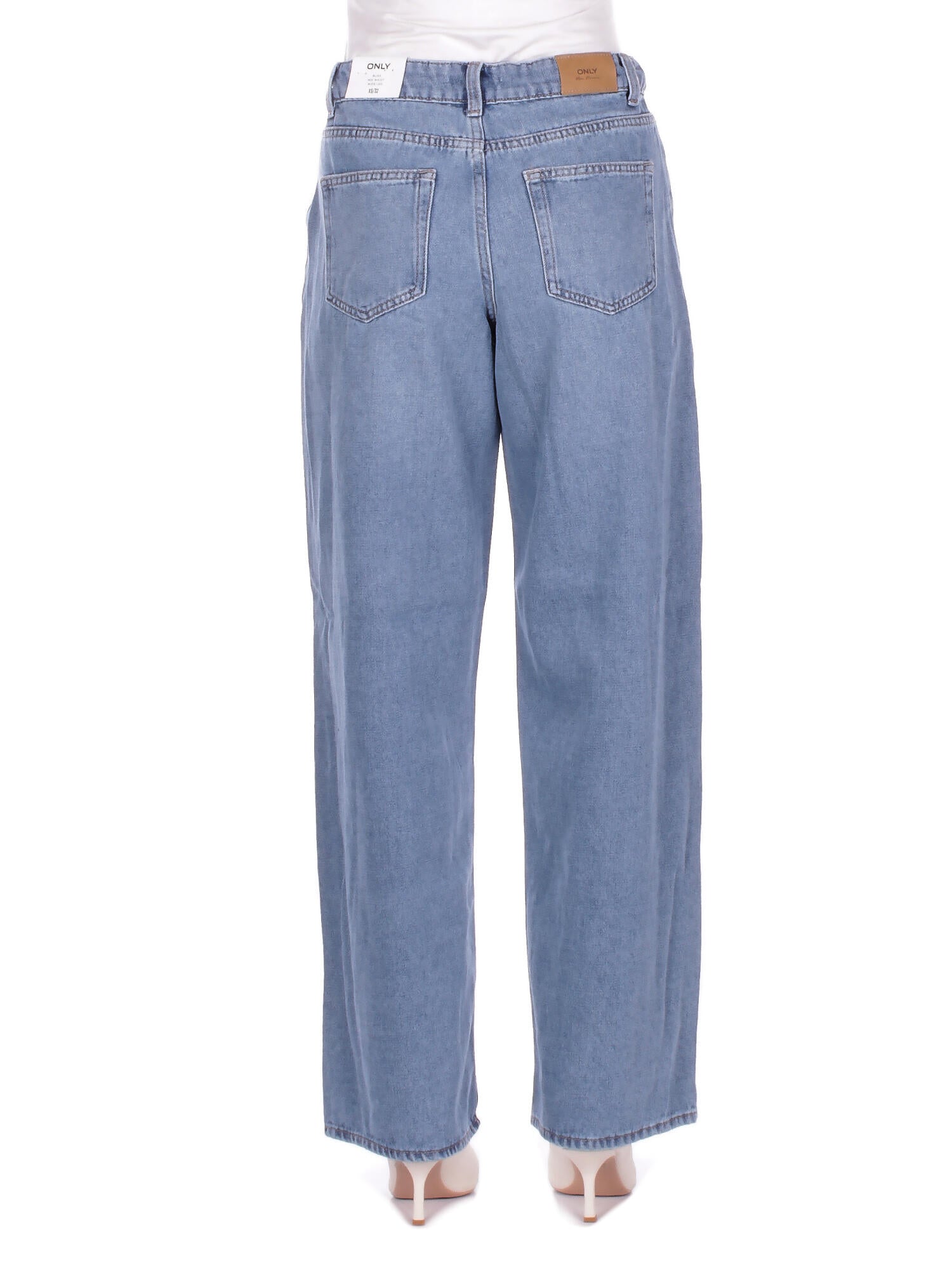 ONLY Donna Jeans 15366343 LIGHT BLUE DENIM Onlbliss mw wide string dnm Light blu