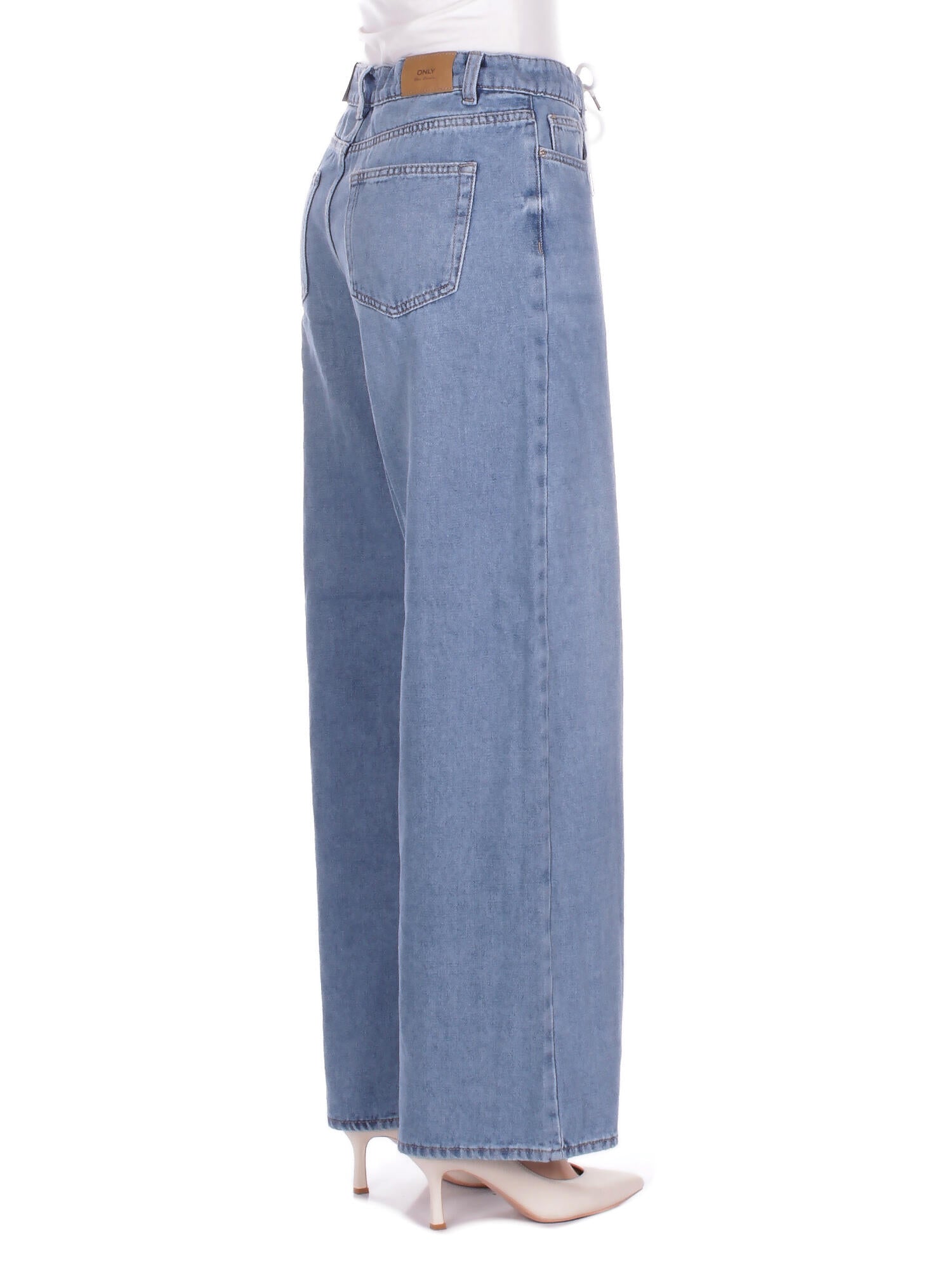 ONLY Donna Jeans 15366343 LIGHT BLUE DENIM Onlbliss mw wide string dnm Light blu