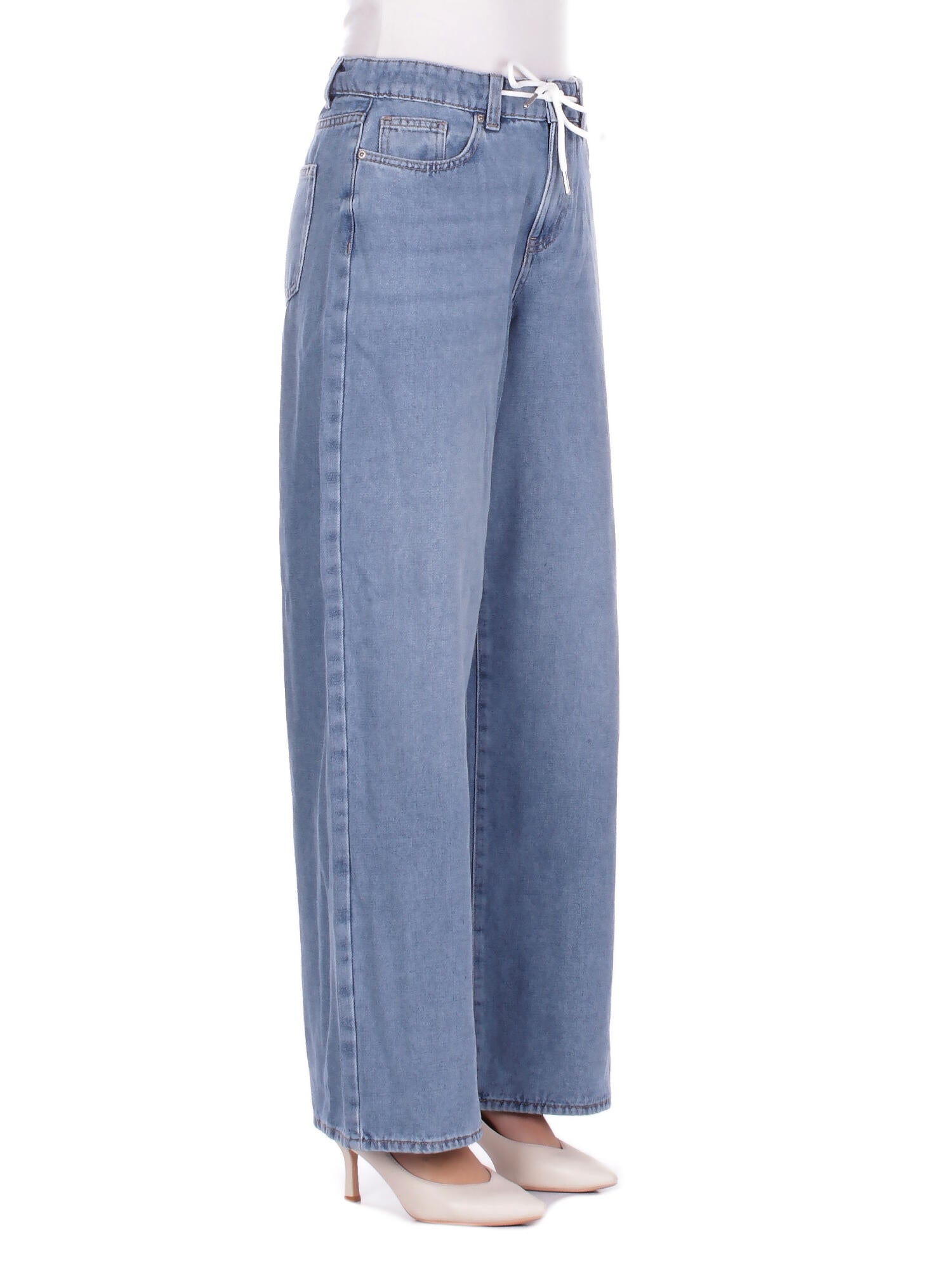 ONLY Donna Jeans 15366343 LIGHT BLUE DENIM Onlbliss mw wide string dnm Light blu