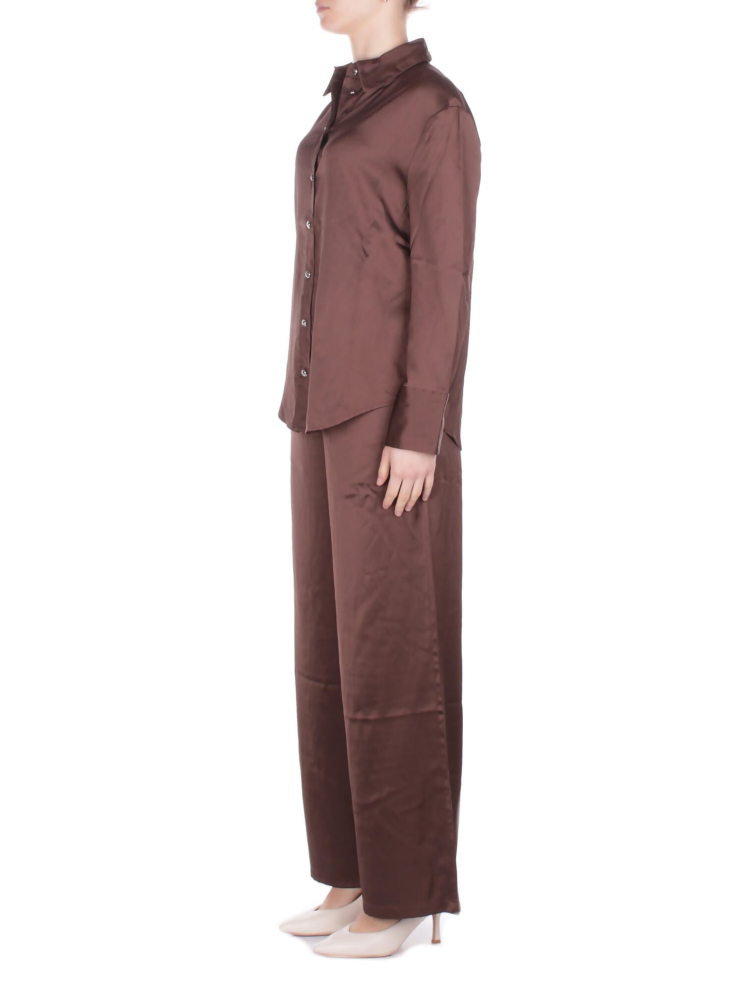 ONLY Donna Camicia 15366833 CHOCOLATE Onlzora mika ls reg shirt Chocolate