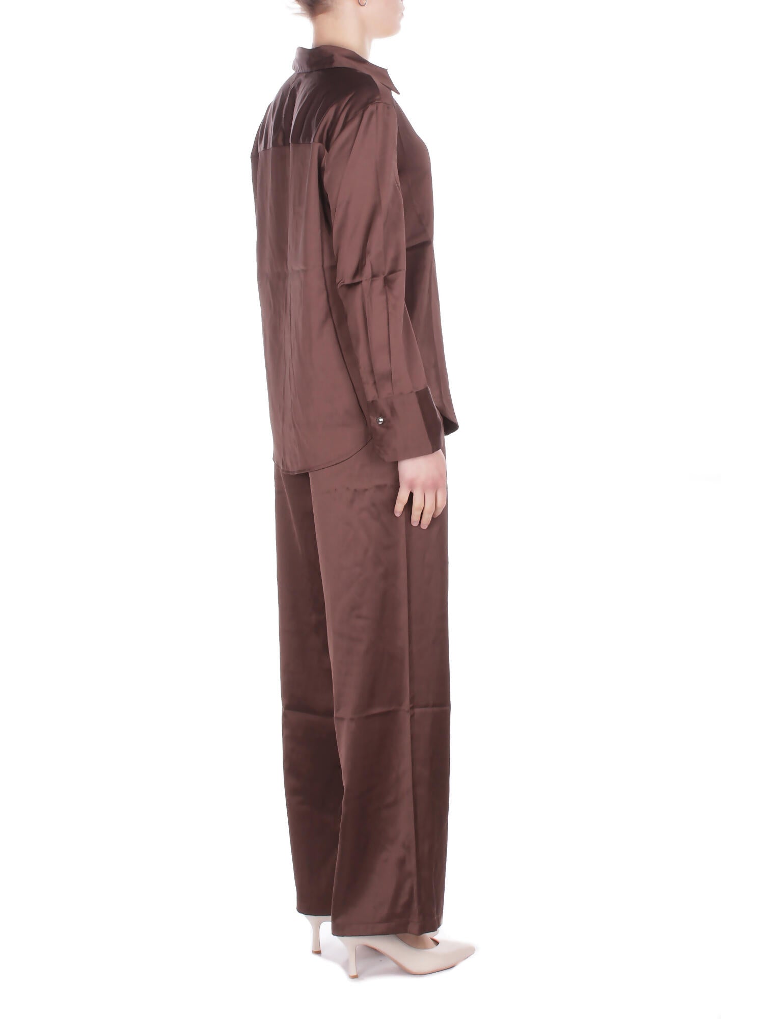 ONLY Donna Camicia 15366833 CHOCOLATE Onlzora mika ls reg shirt Chocolate