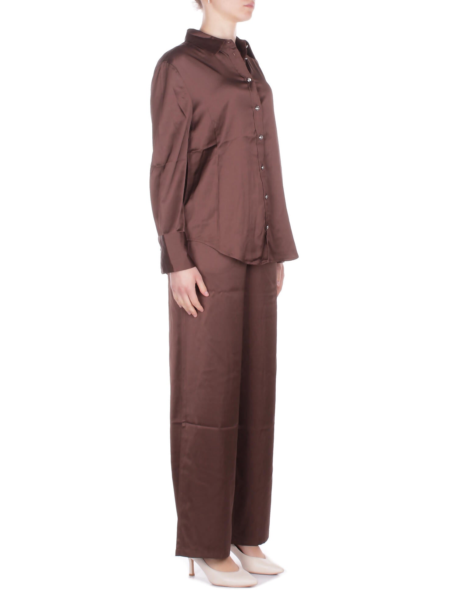 ONLY Donna Camicia 15366833 CHOCOLATE Onlzora mika ls reg shirt Chocolate
