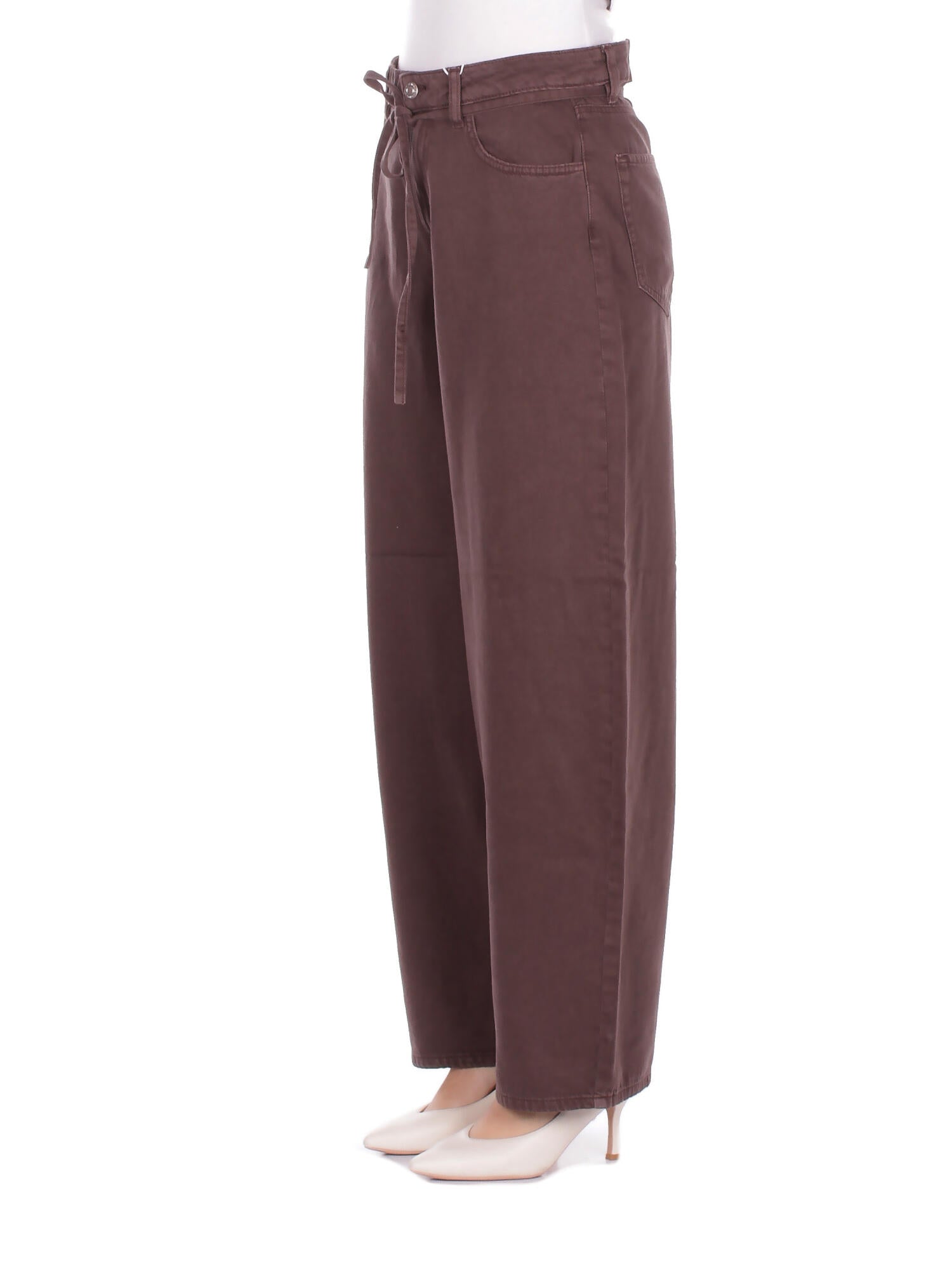 ONLY Donna Pantalone 15372521 DELICIOSO Onlgianna silla mw str belt pa Marrone