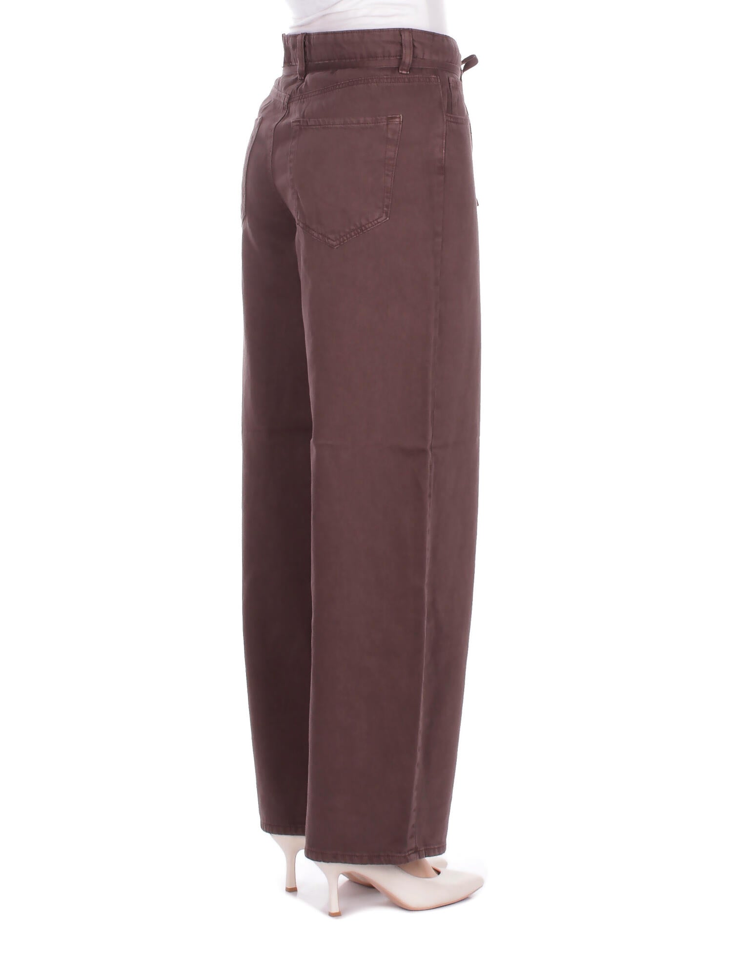 ONLY Donna Pantalone 15372521 DELICIOSO Onlgianna silla mw str belt pa Marrone