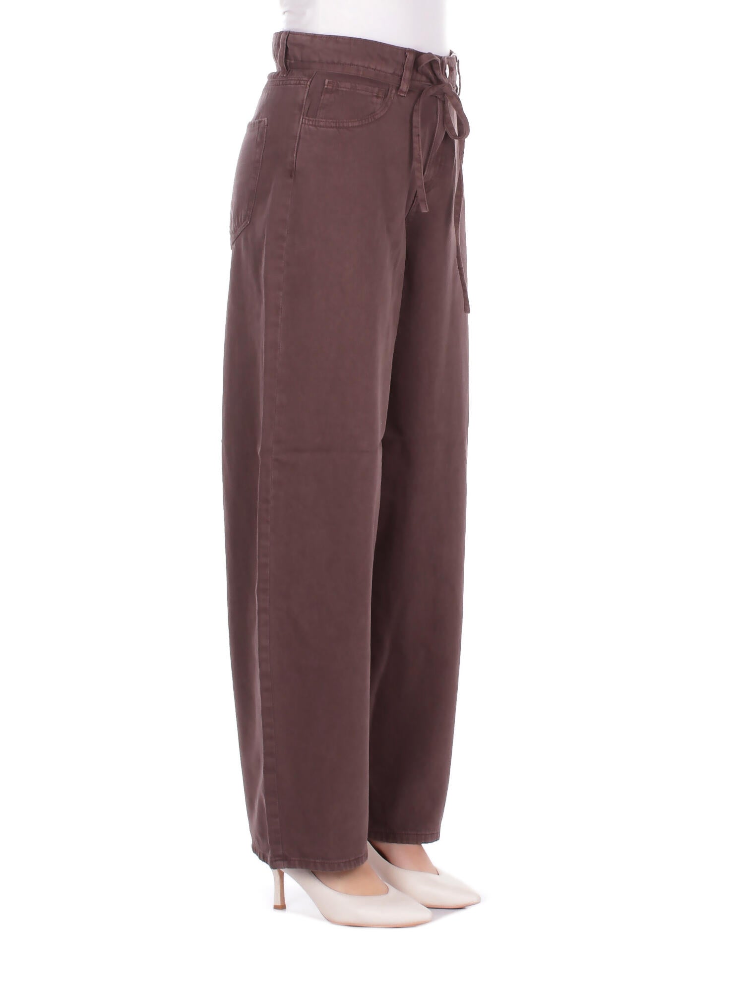 ONLY Donna Pantalone 15372521 DELICIOSO Onlgianna silla mw str belt pa Marrone