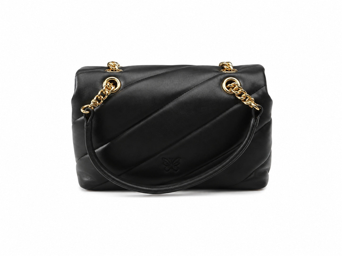 PINKO Donna Borsa Love Puff Mini Small - Nero con Dettagli Gold