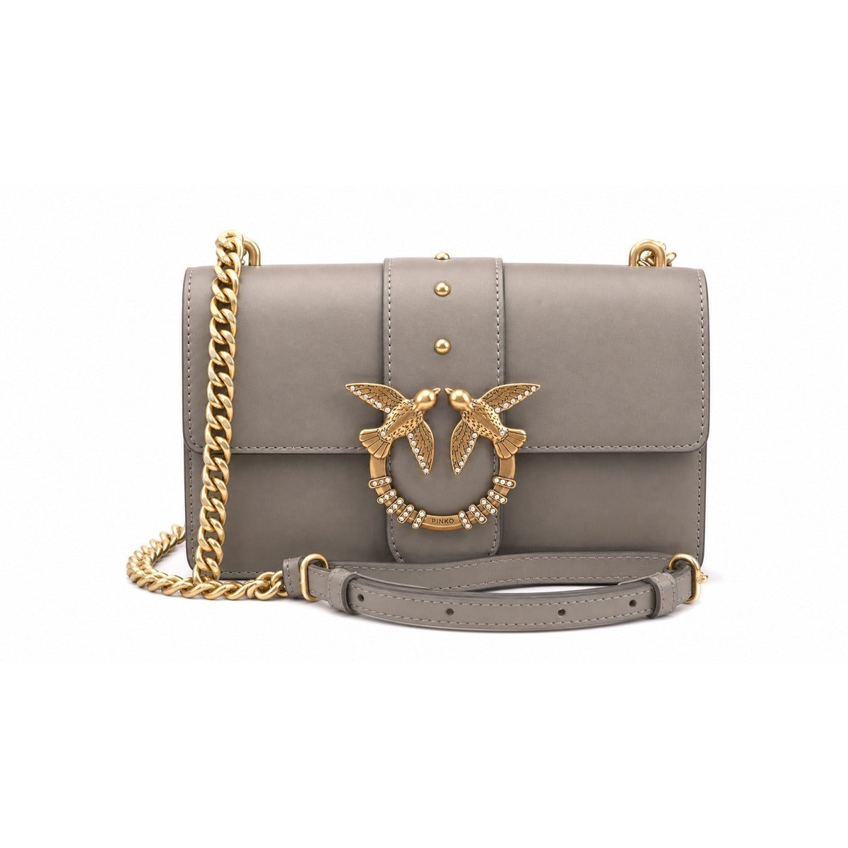 Borsa PINKO Donna Love One Mini New Buckle in Grigio
