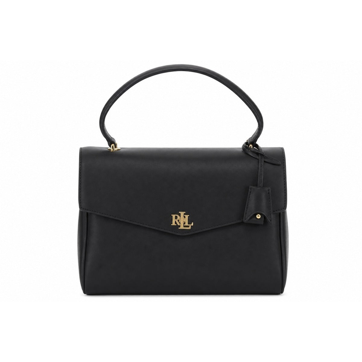 Raffinata Borsa da Donna in Pelle Soft Nappa Nera - RALPH LAUREN