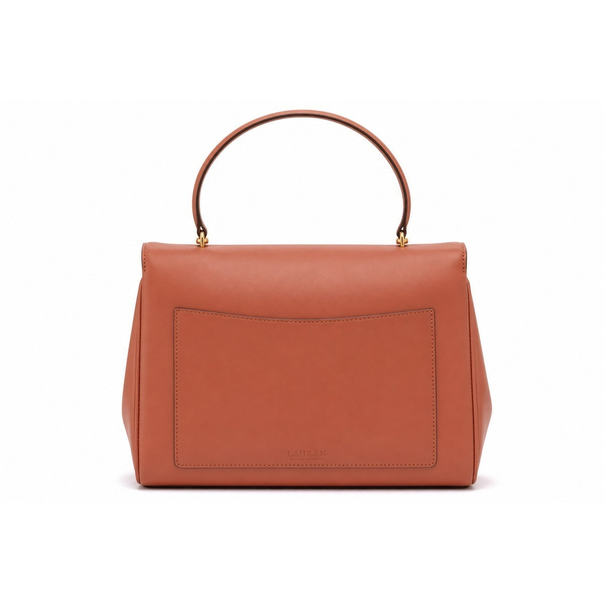 RALPH LAUREN - Borsa Donna in Soft Nappa Terracotta, Modello 431P11738 004