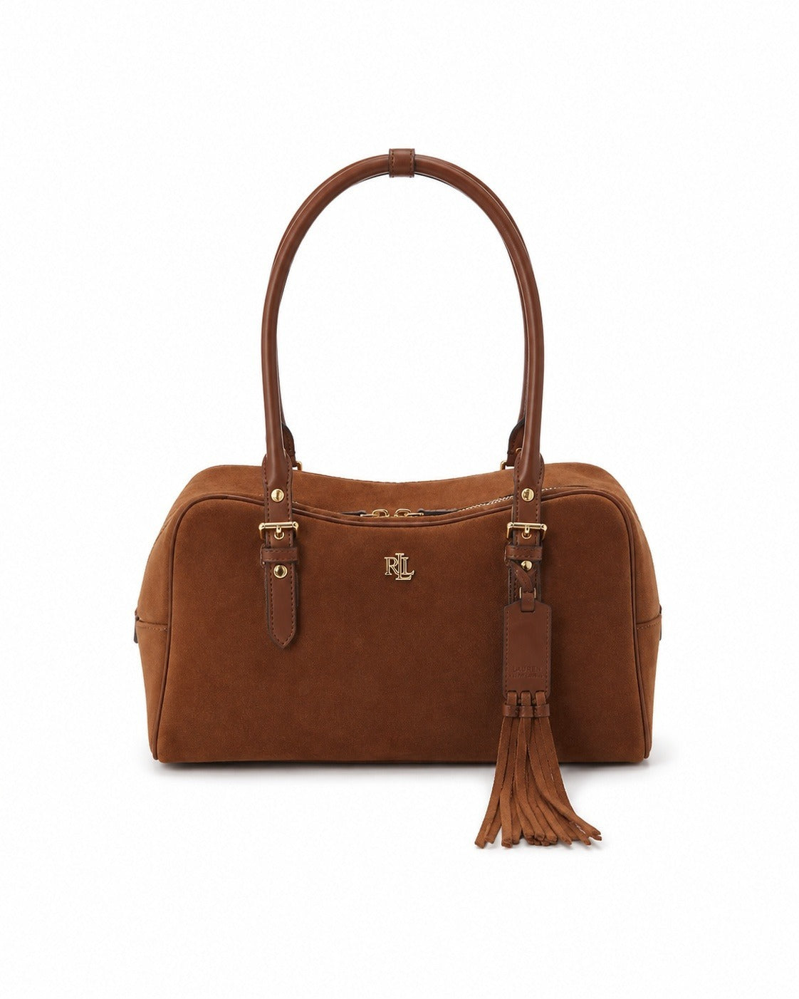 RALPH LAUREN Borsa Donna in Suede con Frange - Modello 431P11777 001