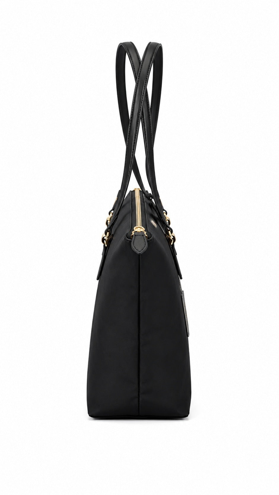Elegante Borsa Tote Medium Keaton 26 in Pelle Nera - RALPH LAUREN Donna