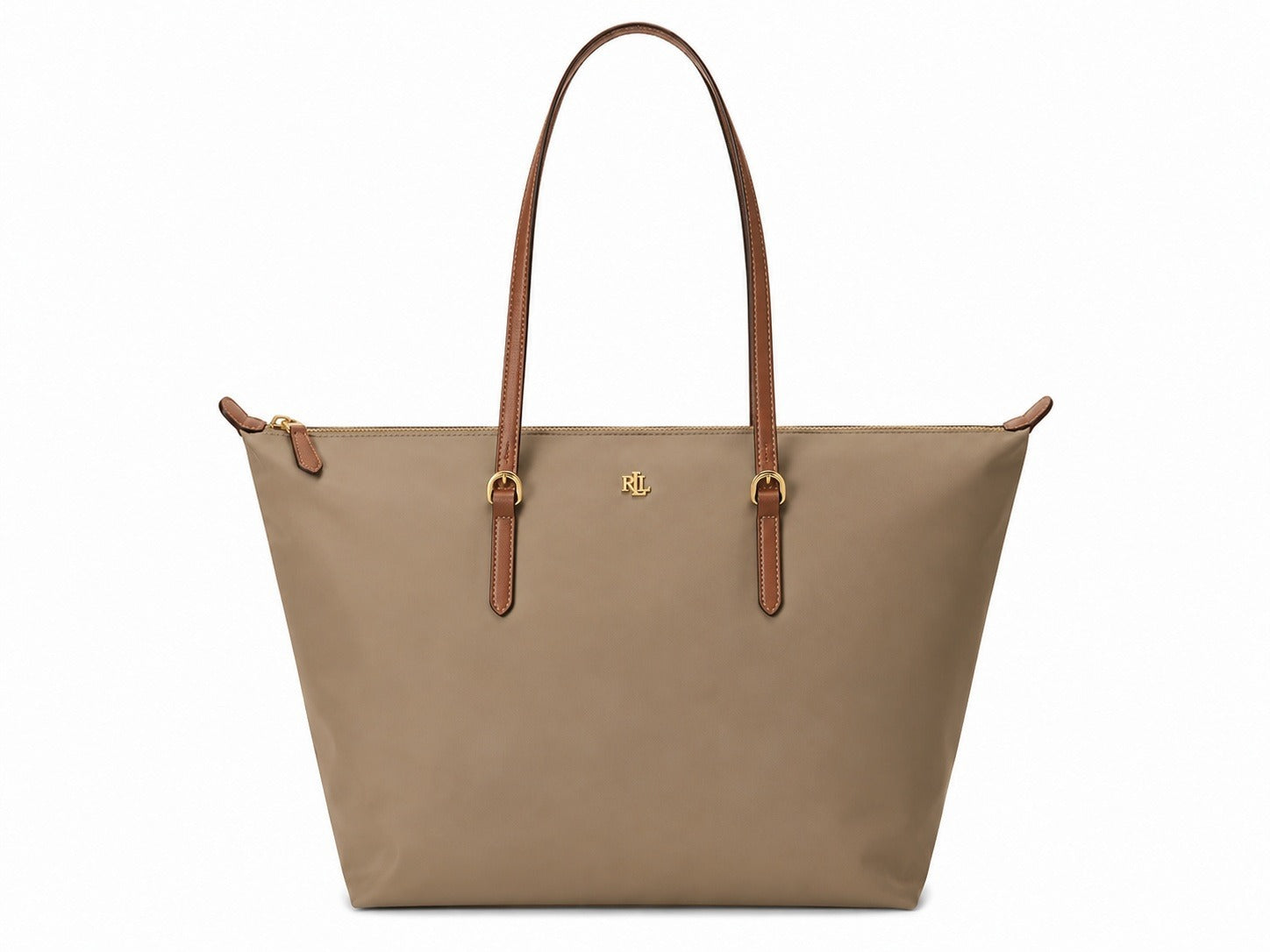 RALPH LAUREN Borsa Donna Keaton 26 Tote Medium Beige - Eleganza e Funzionalità