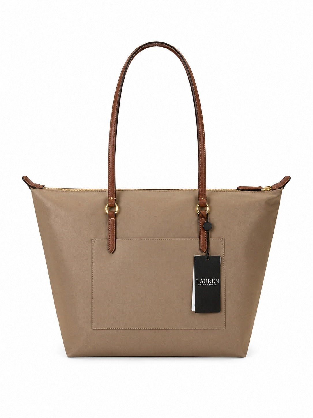 RALPH LAUREN Borsa Donna Keaton 26 Tote Medium Beige - Eleganza e Funzionalità