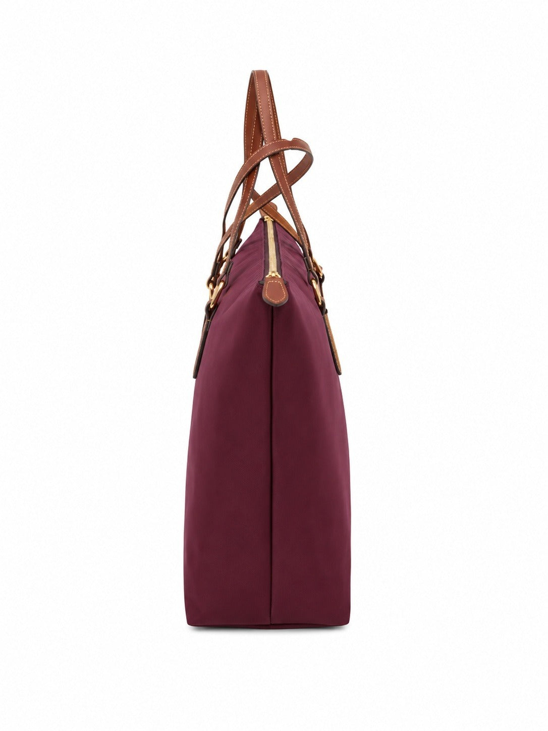 RALPH LAUREN Donna Borsa Keaton 31 Tote Large in Elegante Colore Granata