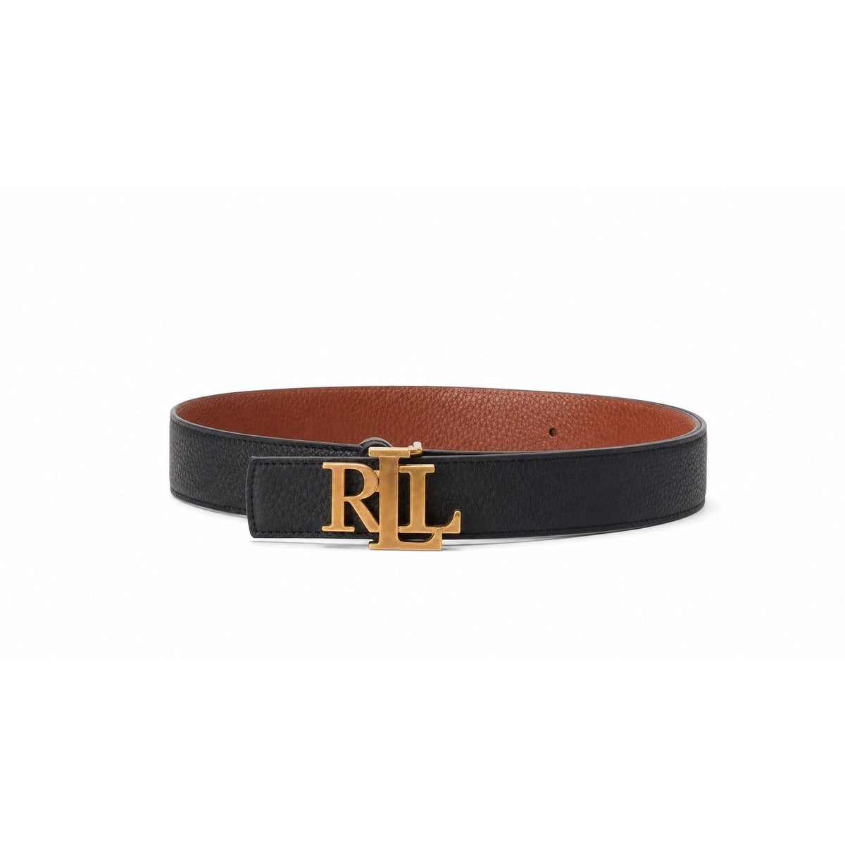 Cintura da Donna RALPH LAUREN Modello 412912039 001 Rev LRL 30-Belt-Medium in Nero e Tan