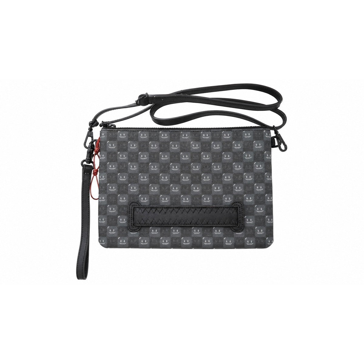 SPRAYGROUND Pochette Unisex 910B9318 NSZ Sharks in Paris WTF Bubbly Black - Eleganza e Stile Unico