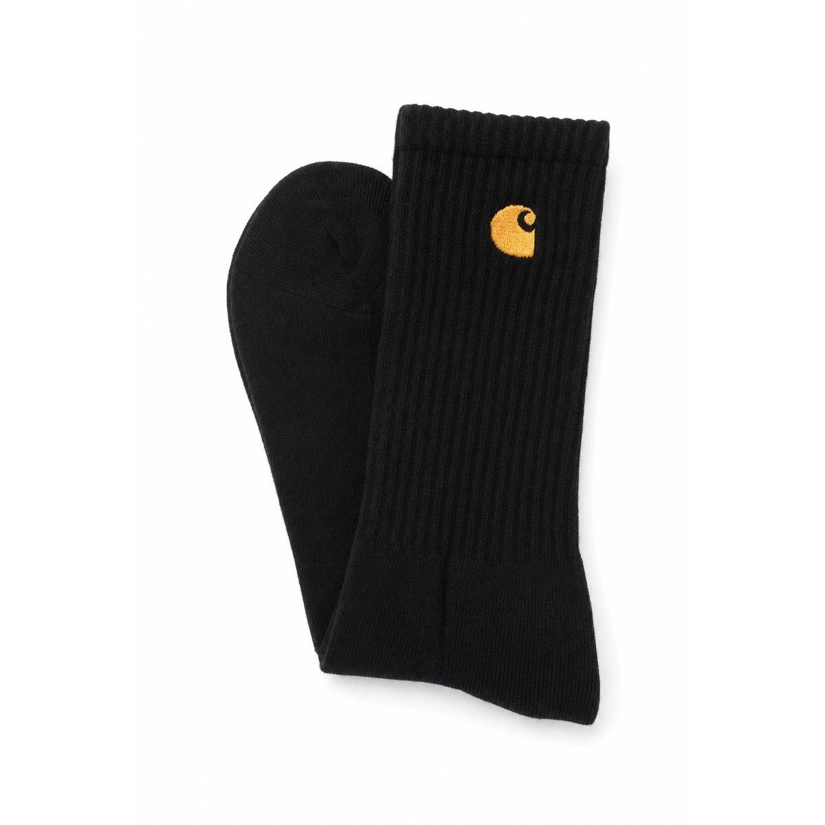 CARHARTT WIP Uomo Calze I036747 00FXX Chase Socks Black Gold - Eleganza e Comfort