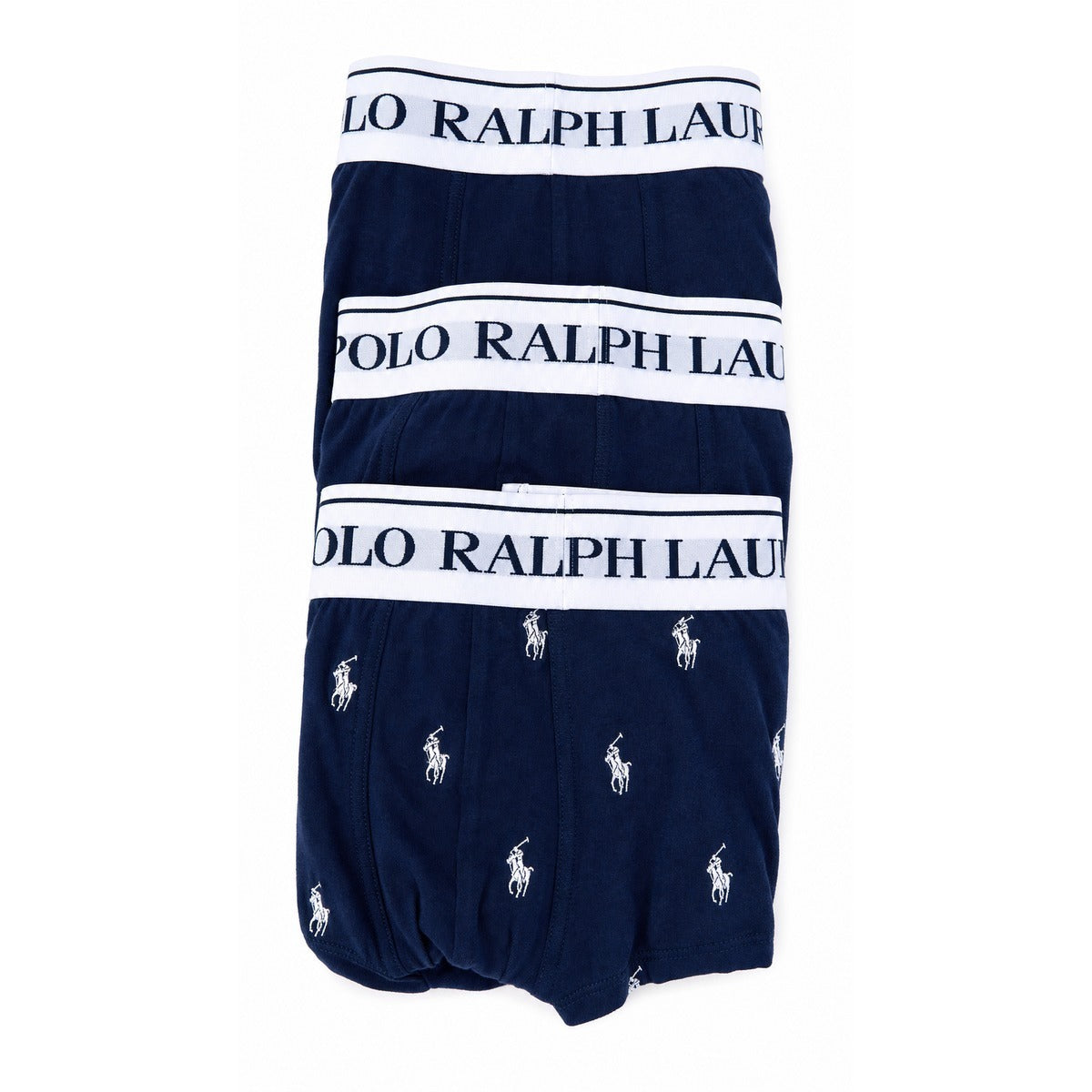 RALPH LAUREN Uomo Boxer 714830299 058 Classic Trunk - Confezione da 3 Boxer Trunk Navy