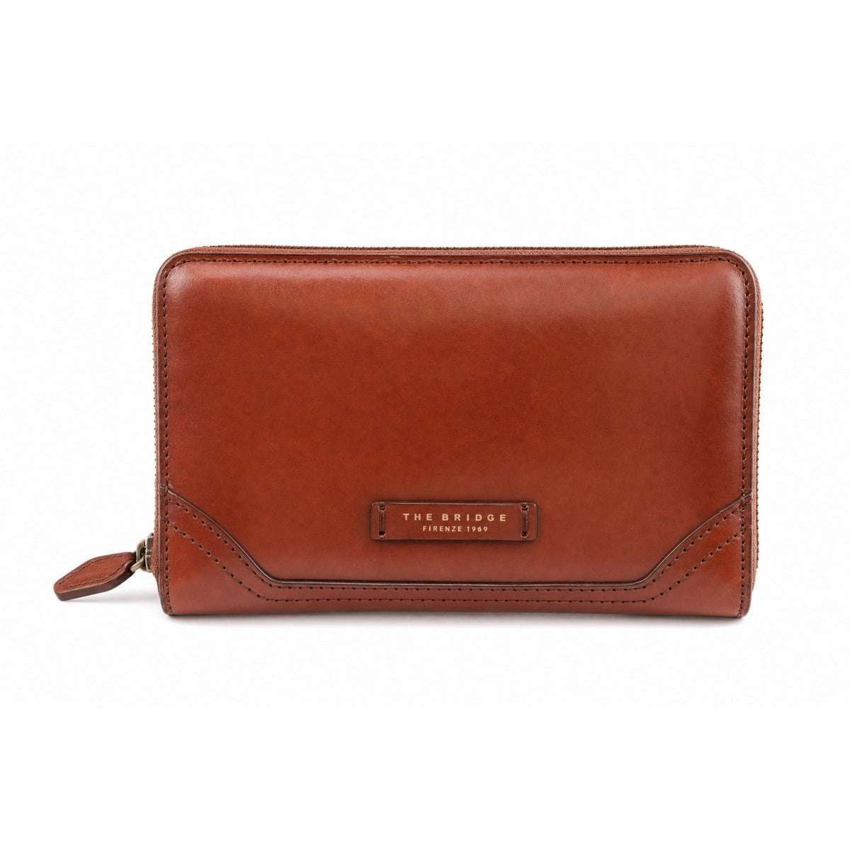 Portafoglio da Uomo THE BRIDGE 09500601 1A Pouch in Pelle Marrone
