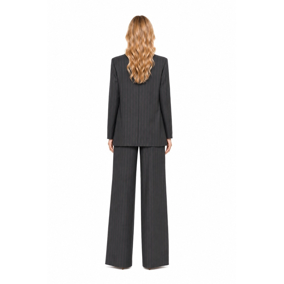 Pantalone Donna PINKO 107264 A3FF IN4 Pleione pantalone misto lana Grigio rosa