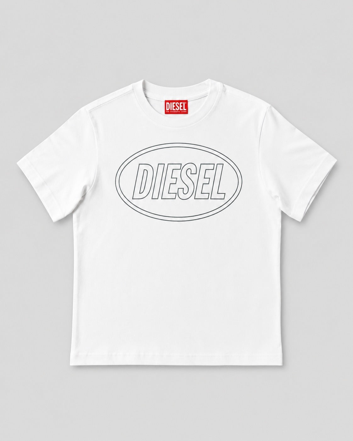 T-shirt Bambino DIESEL J02582 0GRAI K100 Tcircle over Bianco
