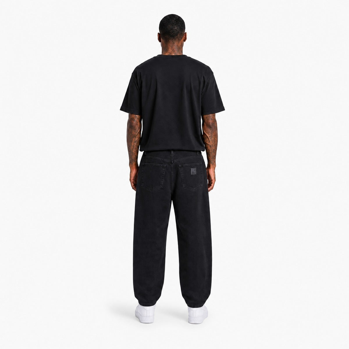 Pantalone Uomo CARHARTT WIP I036728 8906 Aaron pant 'camano' denim Black
