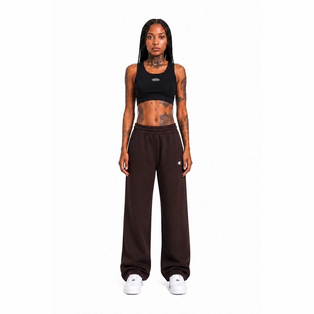 Pantalone Donna CARHARTT WIP I037149 3BXXX W' cassie sweat pant cotton s Brown