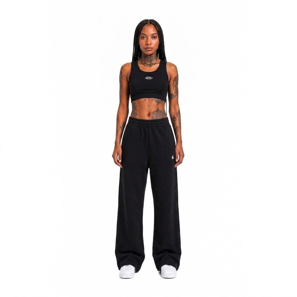 Pantalone Donna CARHARTT WIP I037149 0M4XX W' cassie sweat pant cotton s Black