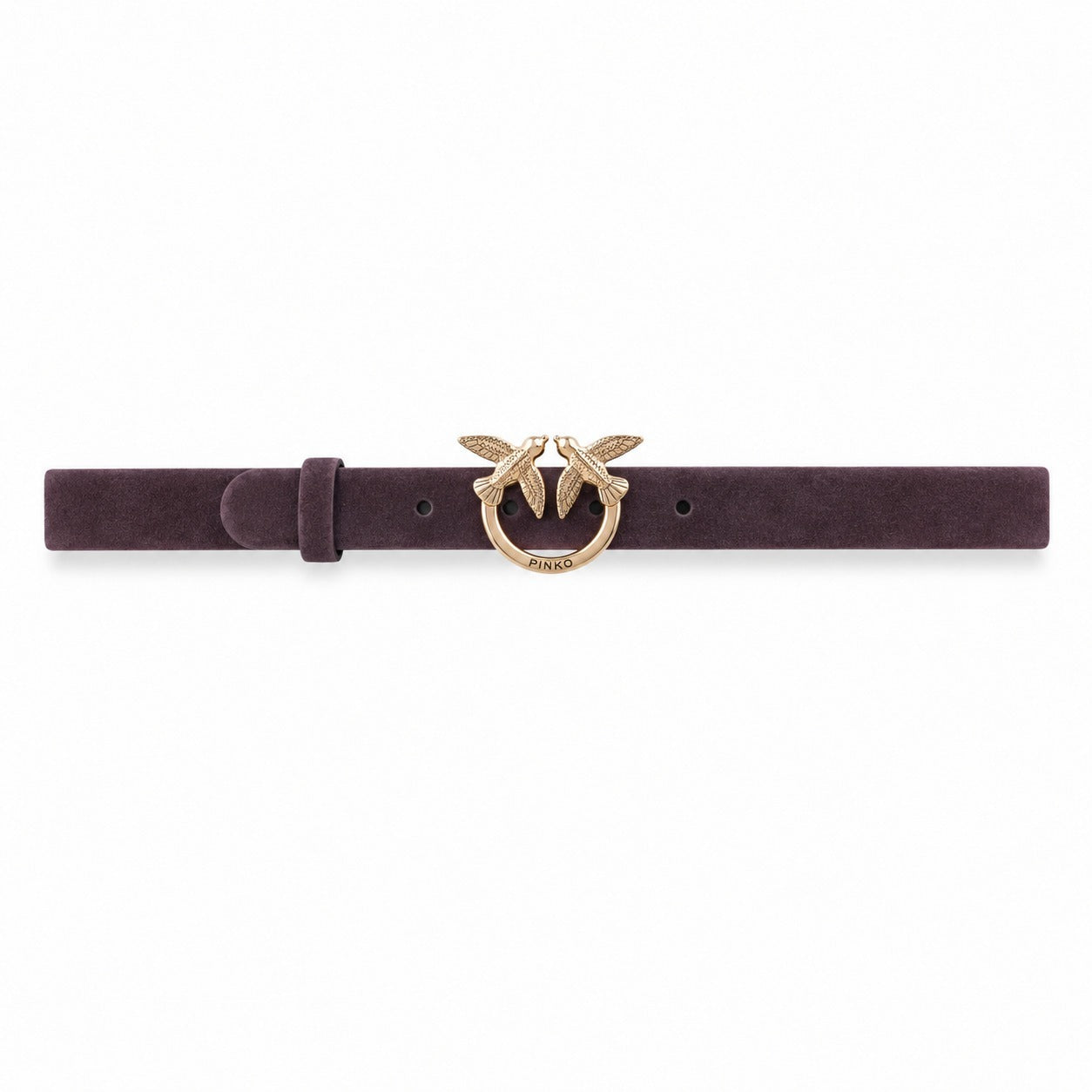 Cintura Donna PINKO Love Berry H2 in Suede Bordeaux