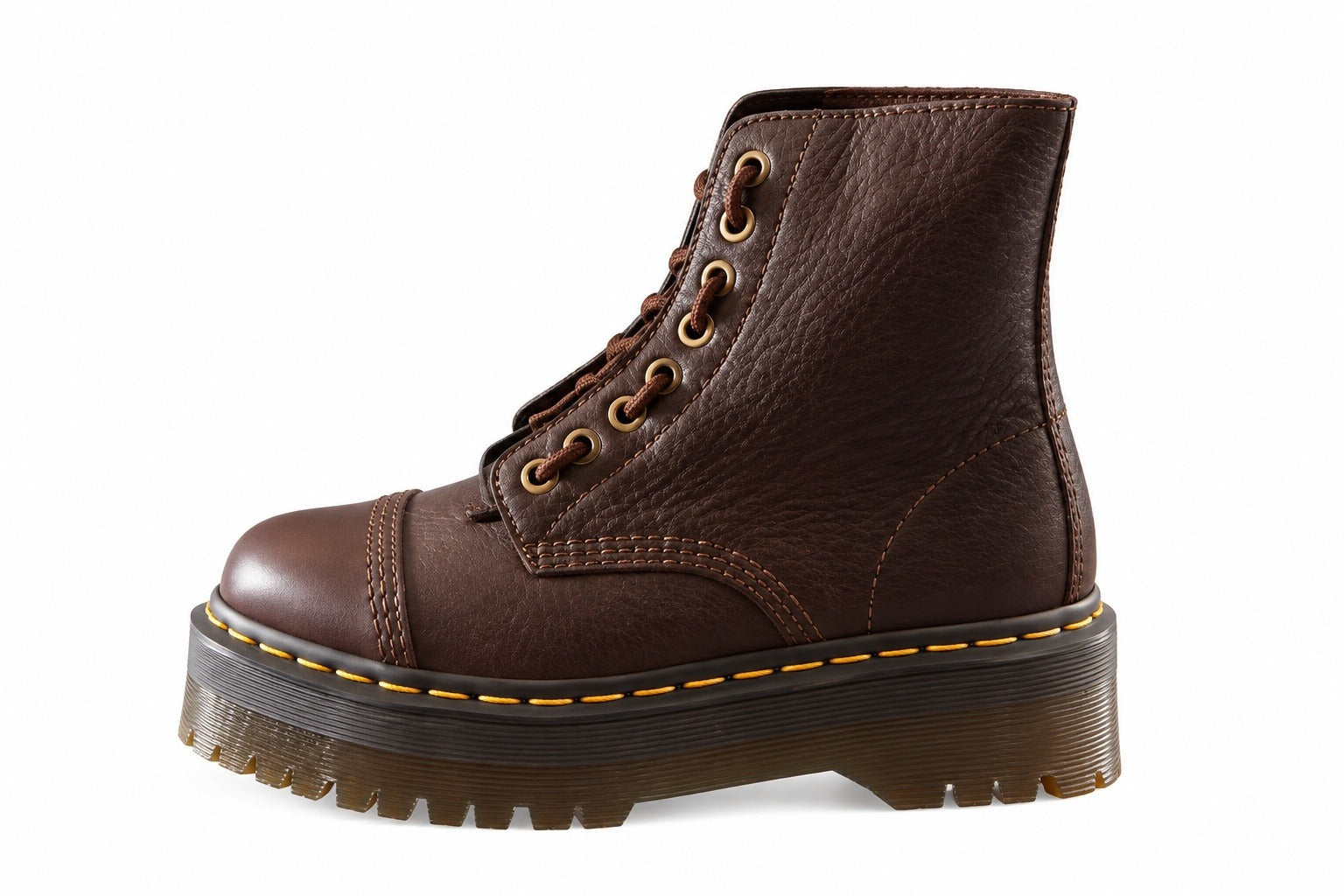 Stivaletti Donna DR. MARTENS Sinclair Ambassador in Pelle Dark Brown