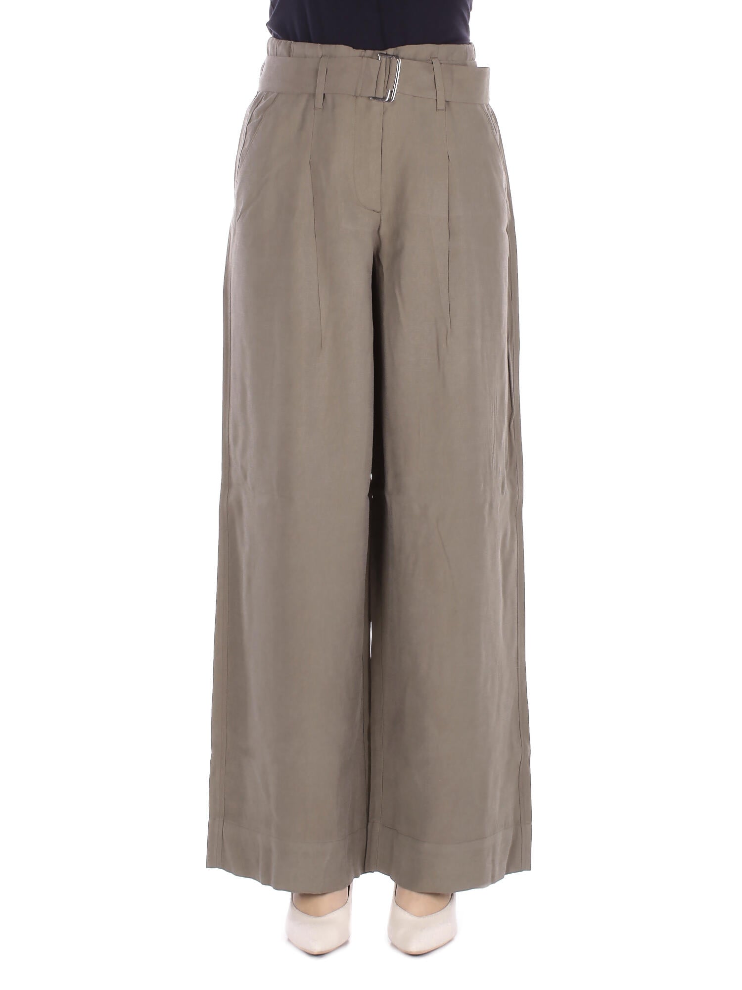 ONLY Donna Pantalone 15367390 STONE GRAY Onltila life hw belt wide Verdone
