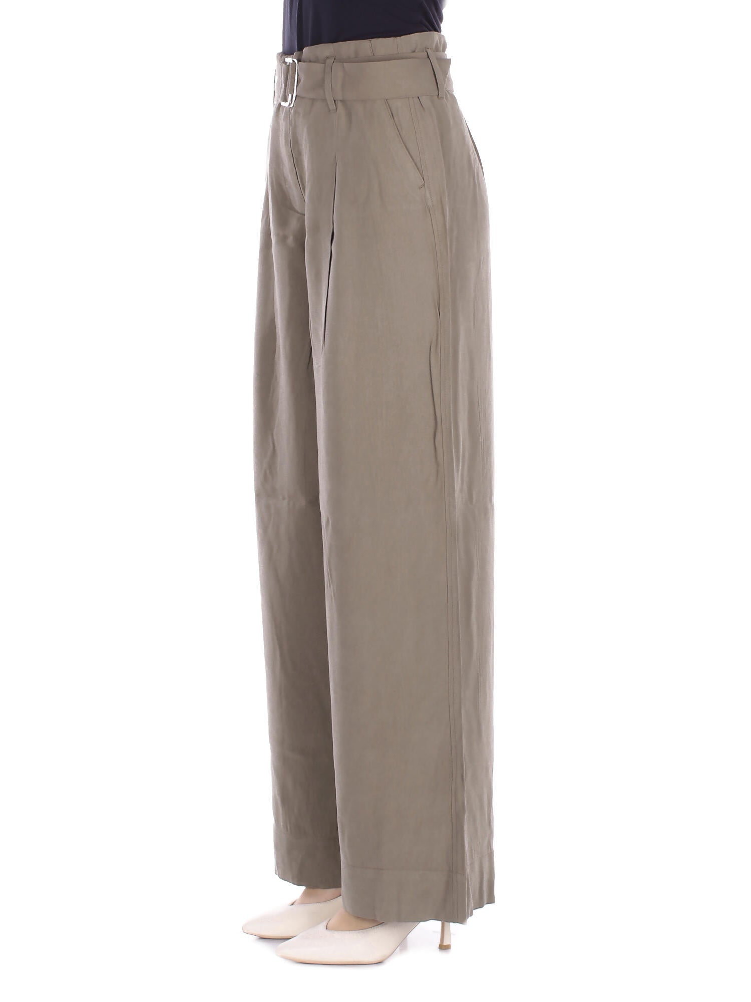ONLY Donna Pantalone 15367390 STONE GRAY Onltila life hw belt wide Verdone